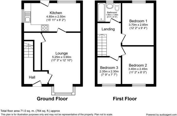 Floorplan of 3 bedroom Detached House for sale, Kingsbury Way, Kingswood, East Yorkshire, HU7