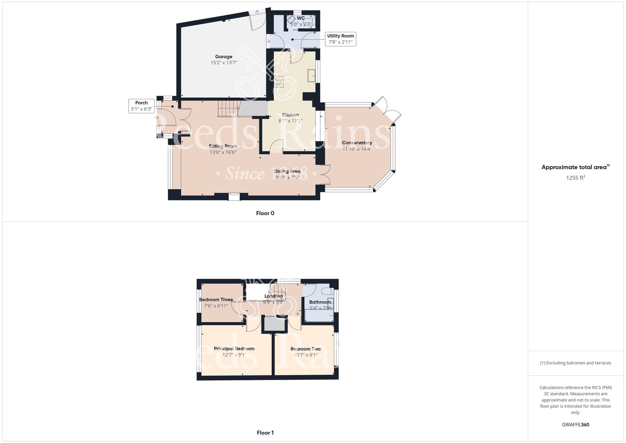 Floorplan of 3 bedroom Semi Detached House for sale, Glen Almond, Bilton, East Yorkshire, HU11
