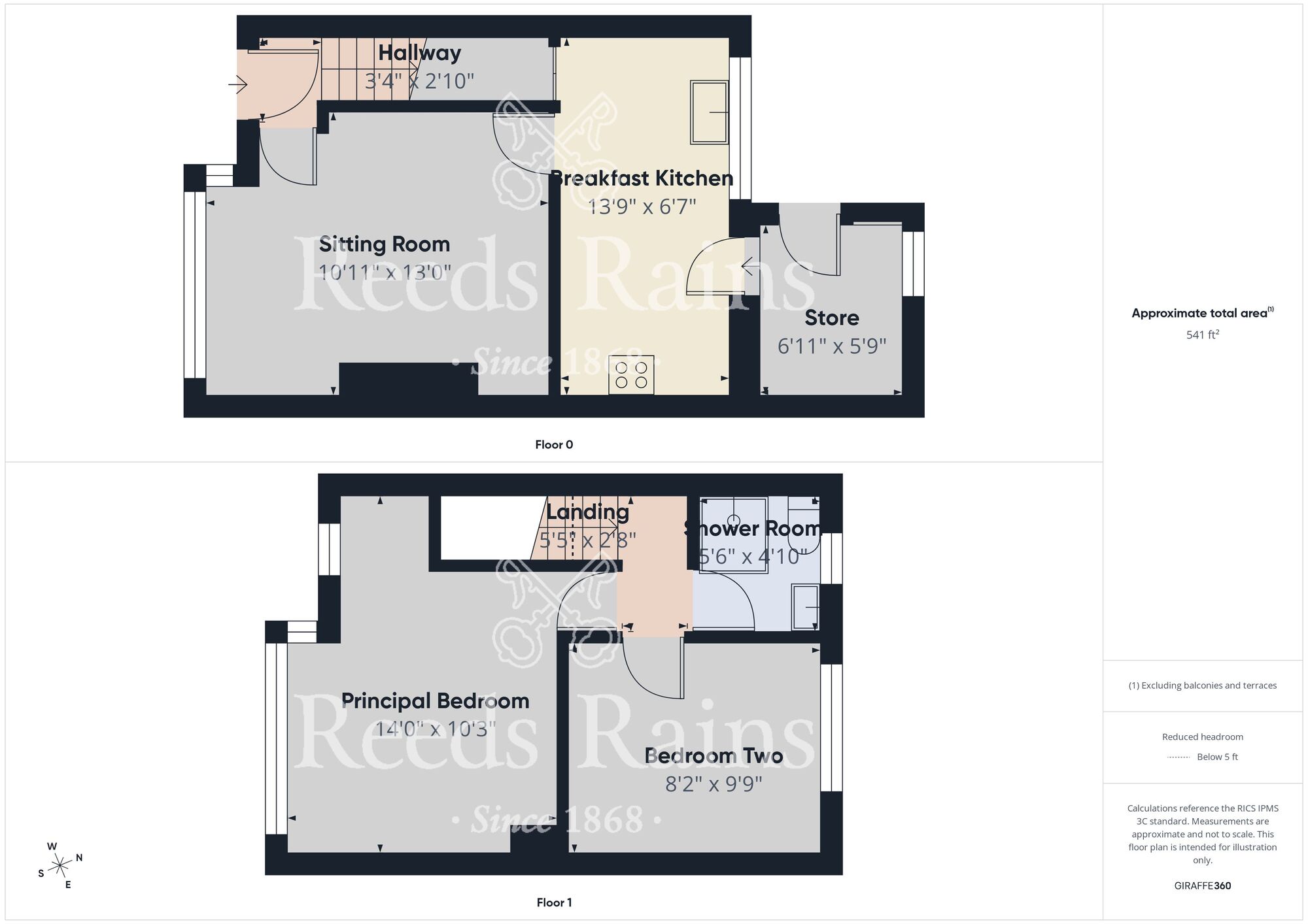 Floorplan of 2 bedroom Mid Terrace House for sale, Teesdale Avenue, Hull, East Yorkshire, HU9