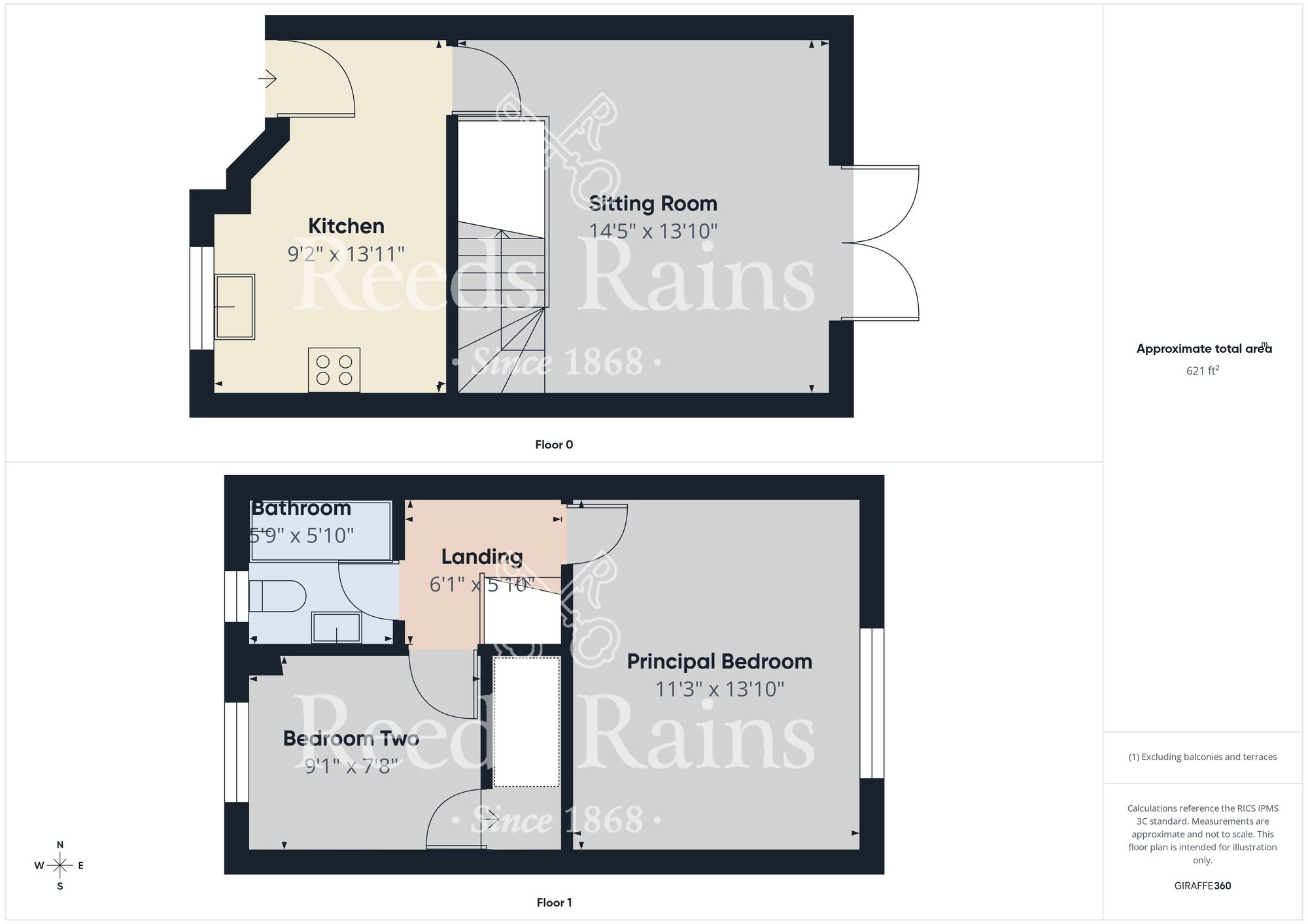 Floorplan of 2 bedroom Mid Terrace House for sale, Glebe Road, Hull, East Yorkshire, HU7