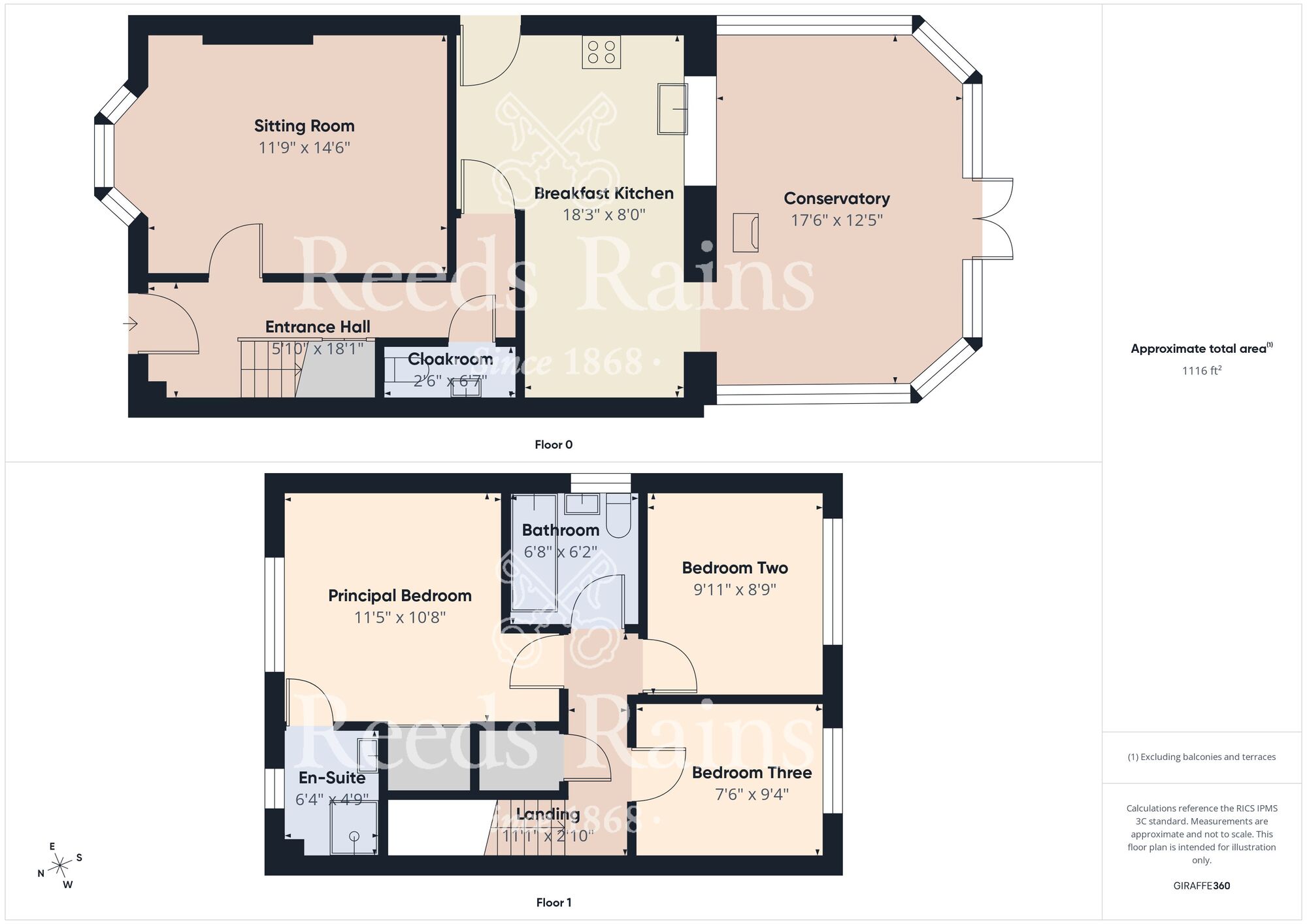 Floorplan of 3 bedroom Semi Detached House for sale, Barleigh Croft, Hull, East Yorkshire, HU9