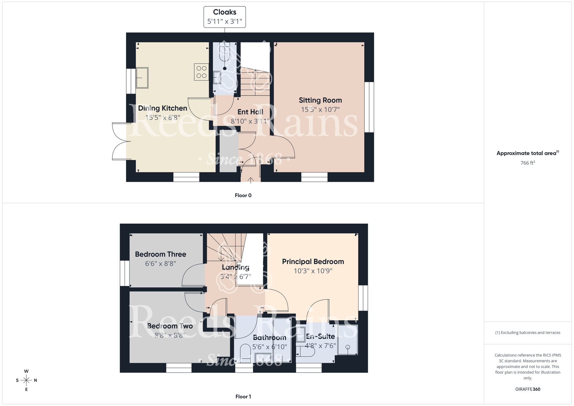 Floorplan of 3 bedroom Semi Detached House for sale, Owen Close, Cottingham, East Yorkshire, HU16
