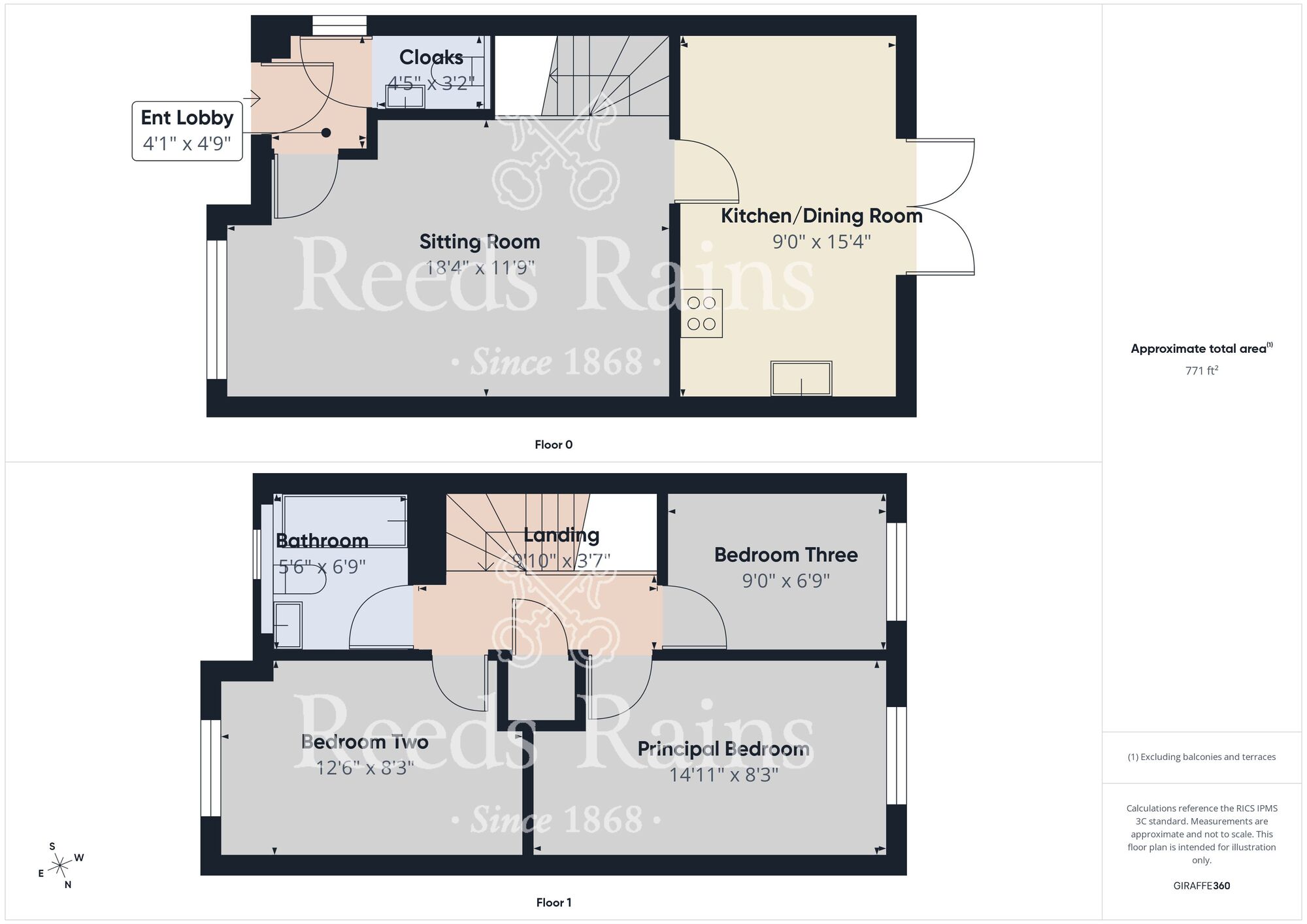 Floorplan of 3 bedroom Semi Detached House for sale, Oxland Drive, Hull, East Yorkshire, HU8
