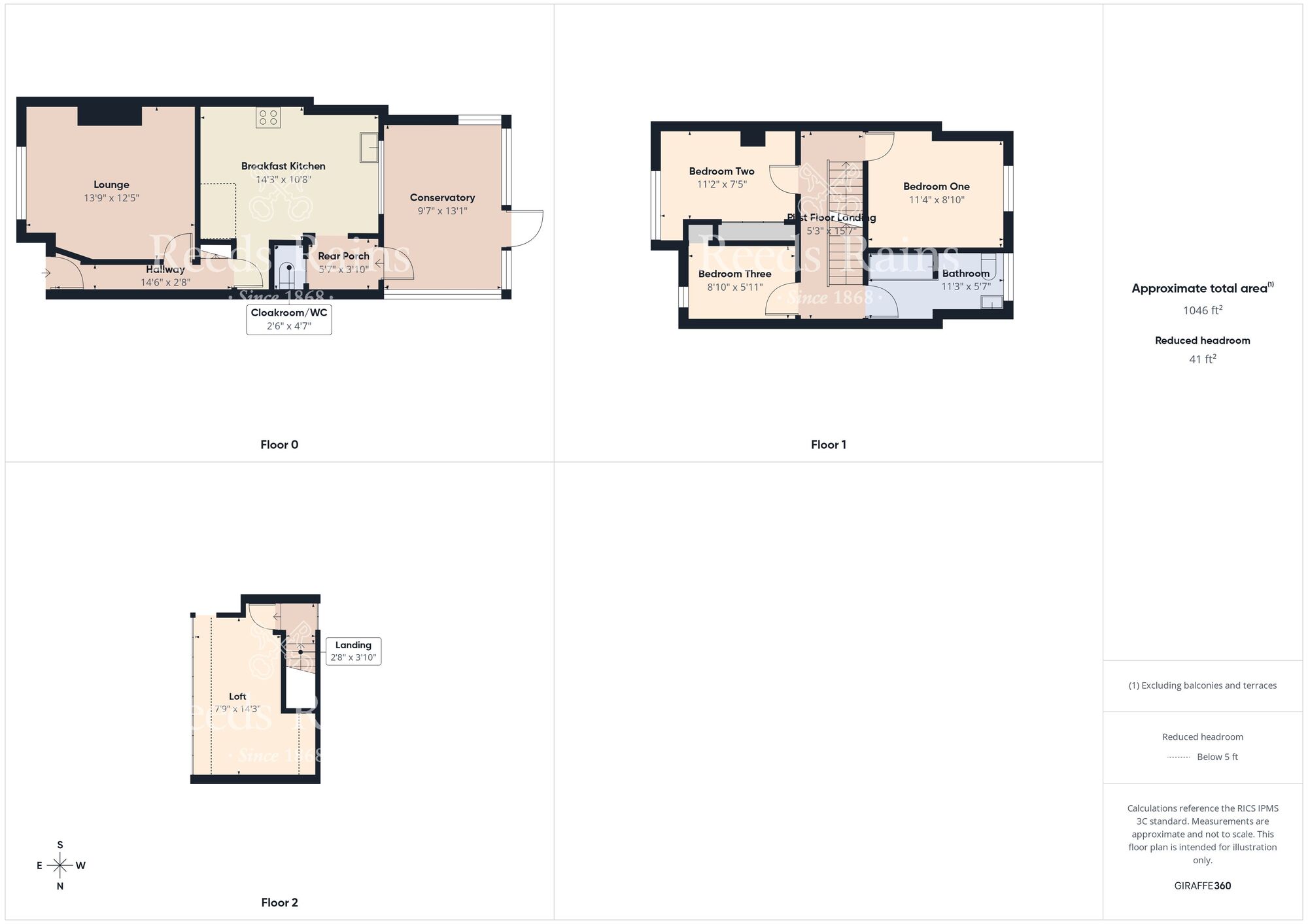 Floorplan of 3 bedroom Mid Terrace House for sale, Rectory Lane, Preston, East Riding of Yorkshire, HU12