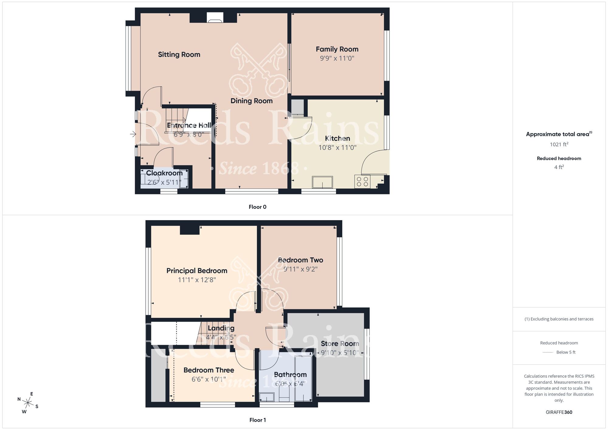Floorplan of 3 bedroom Semi Detached House for sale, Cawood Drive, Skirlaugh, East Yorkshire, HU11