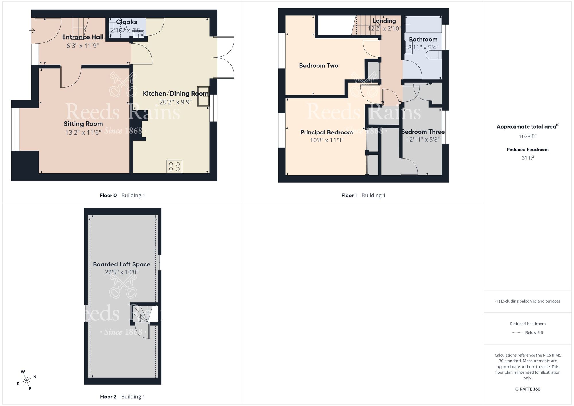 Floorplan of 3 bedroom Mid Terrace House for sale, Bilsdale Grove, Hull, East Yorkshire, HU9