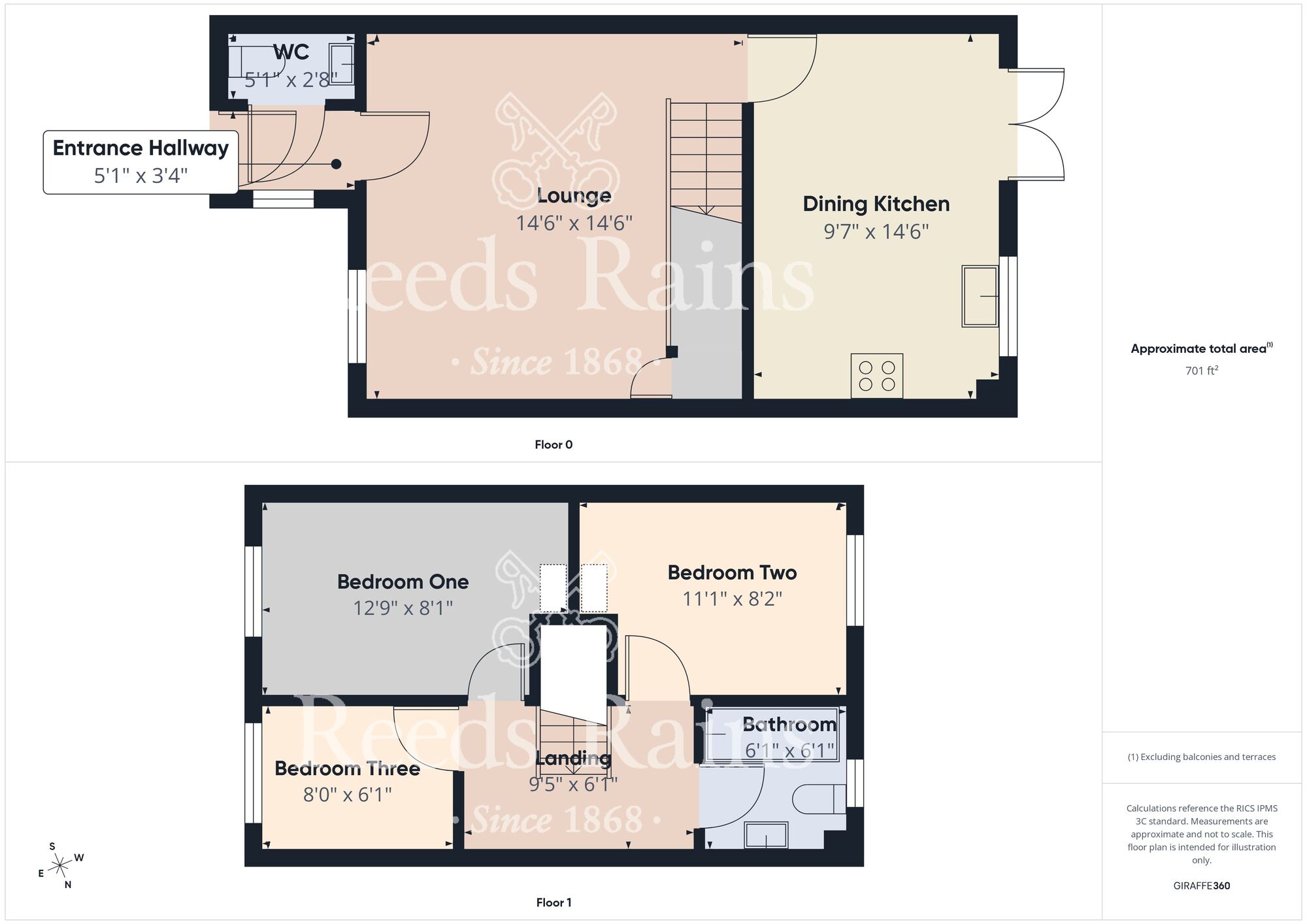 Floorplan of 3 bedroom Detached House for sale, Manning Drive, Hull, East Yorkshire, HU6