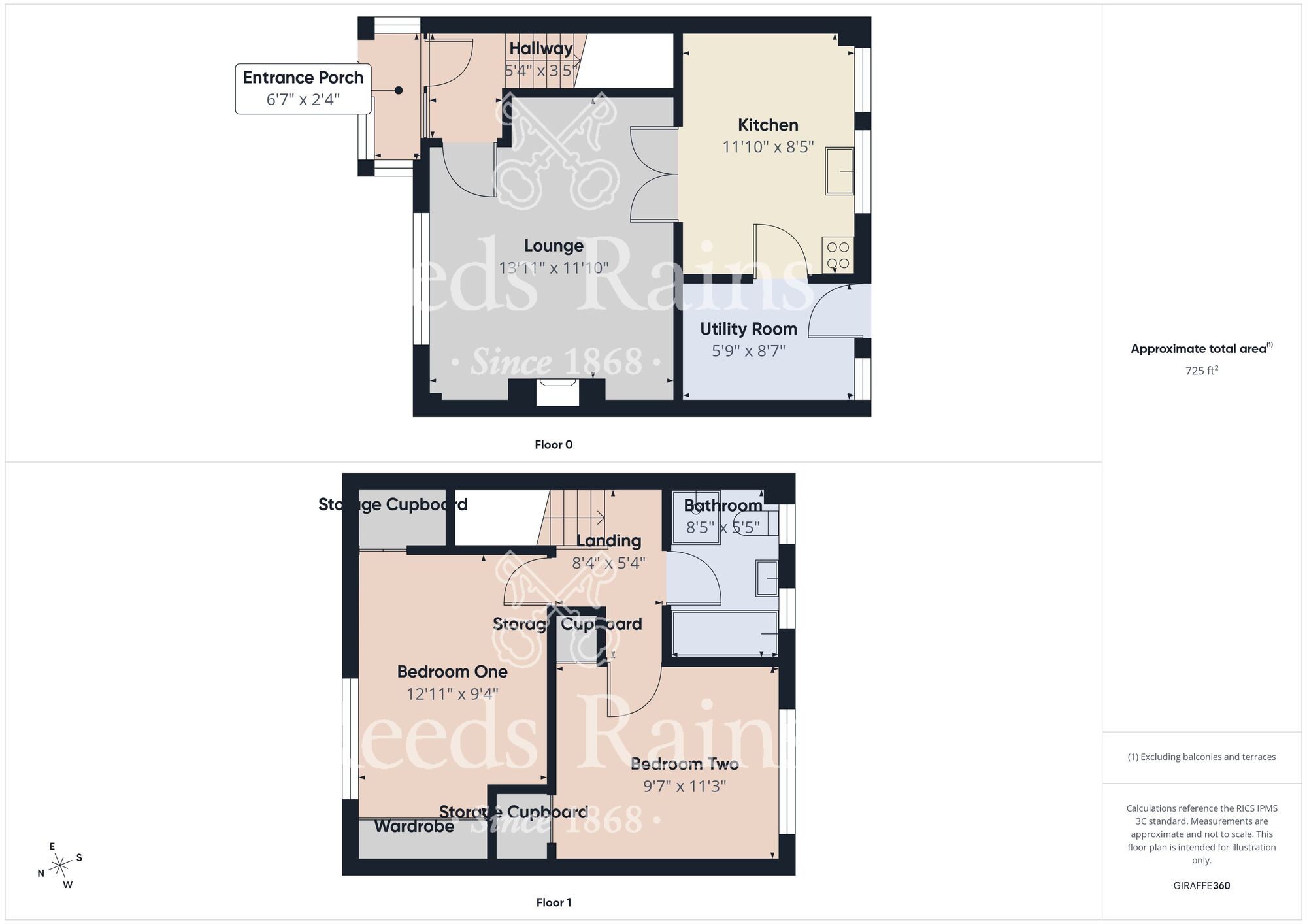 Floorplan of 2 bedroom End Terrace House for sale, Stockwell Grove, Hull, East Yorkshire, HU9