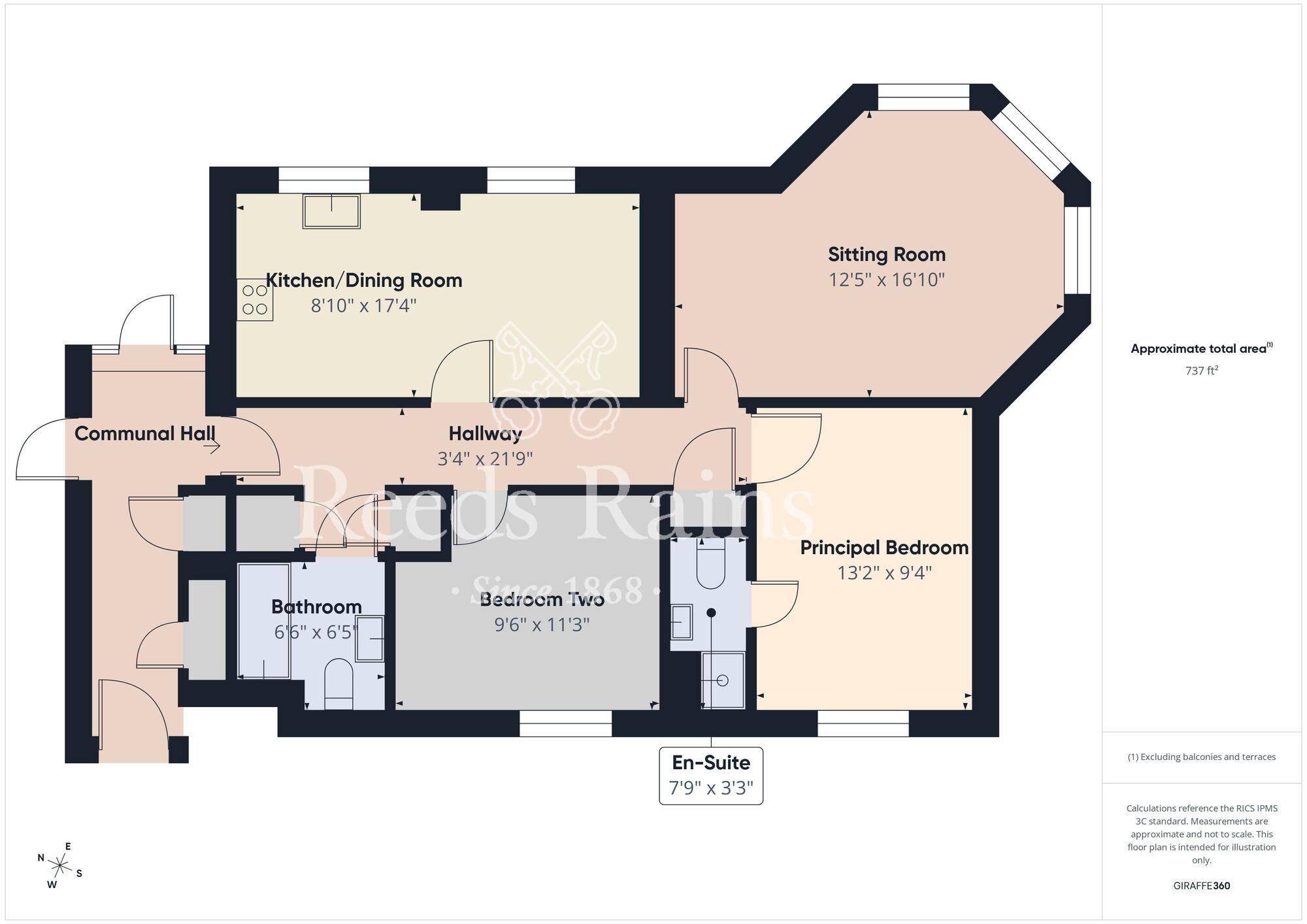 Floorplan of 2 bedroom Flat for sale, Staunton Park, Kingswood, East Yorkshire, HU7