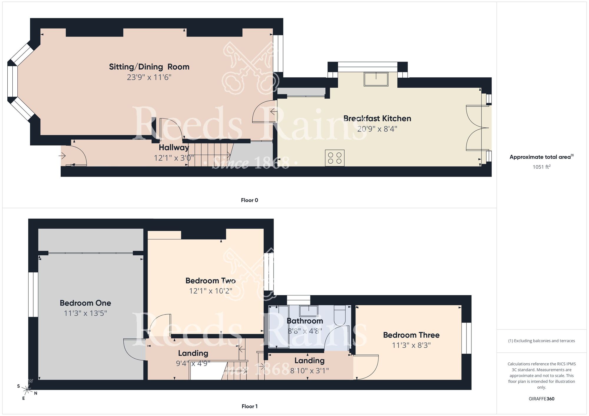 Floorplan of 3 bedroom Mid Terrace House for sale, Newcomen Street, East Riding Of Yorkshire, HU9
