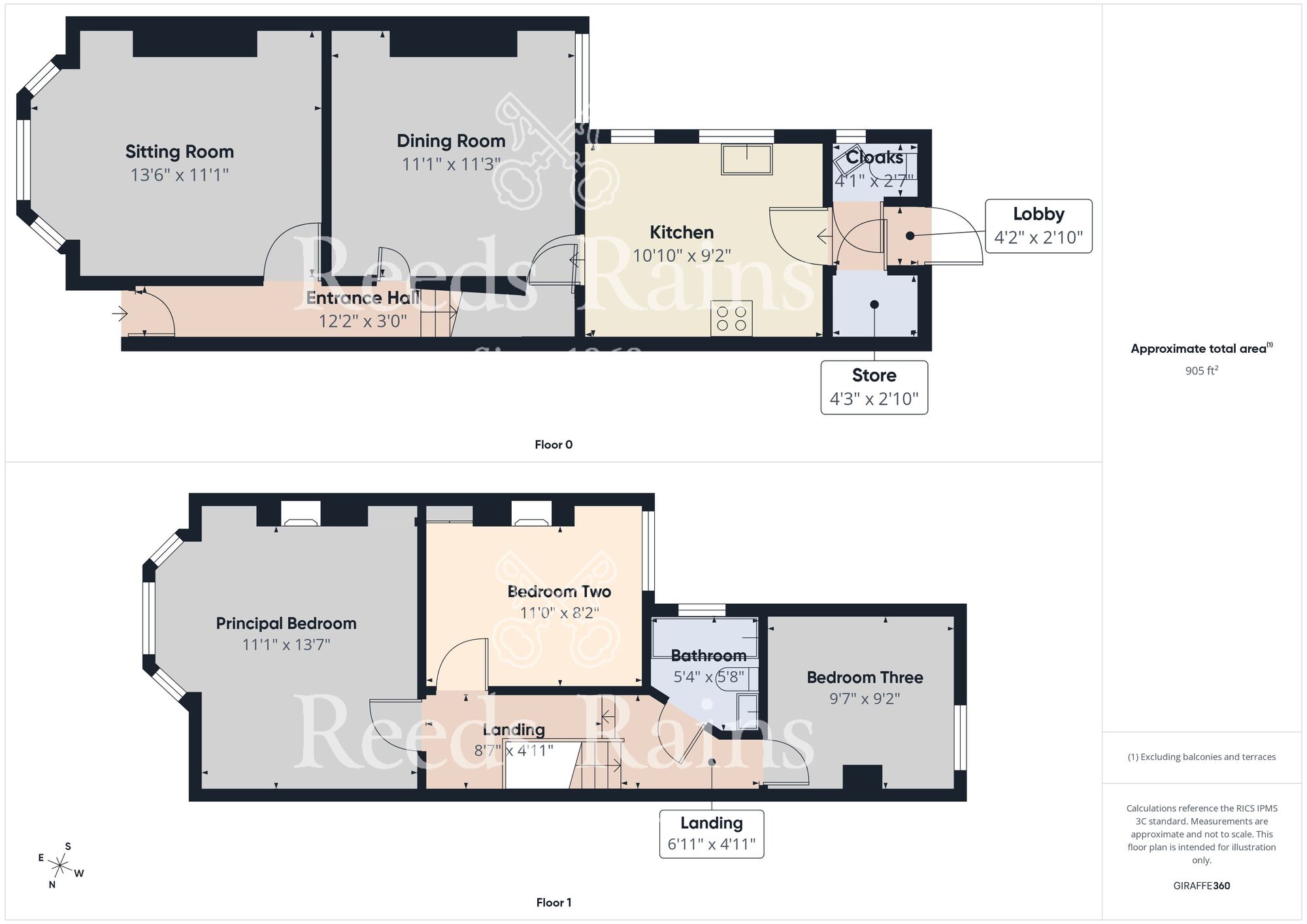 Floorplan of 3 bedroom End Terrace House for sale, Summergangs Road, Hull, HU8