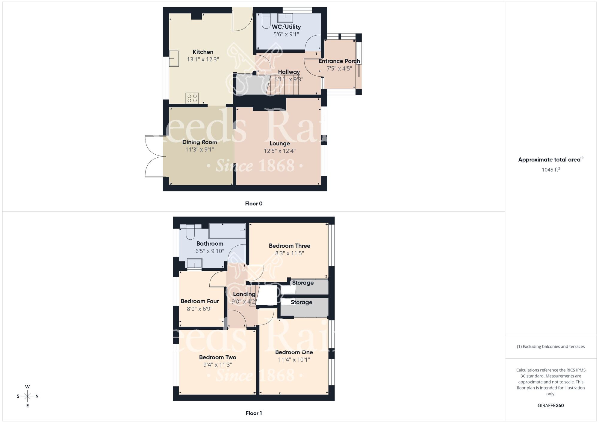 Floorplan of 4 bedroom Semi Detached House for sale, Bradford Avenue, Hull, East Riding of Yorkshire, HU9