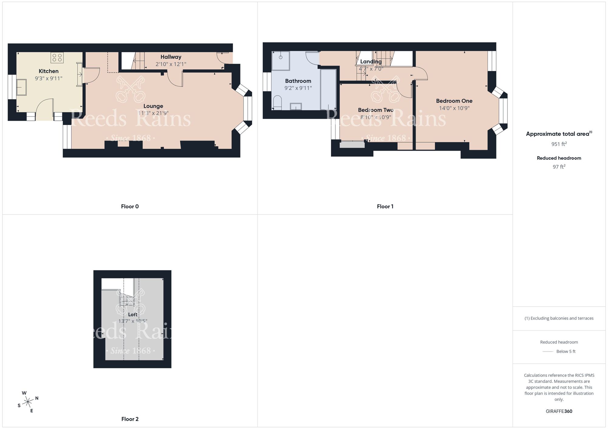 Floorplan of 2 bedroom Mid Terrace House for sale, Derwent Street, Hull, East Riding of Yorkshire, HU8