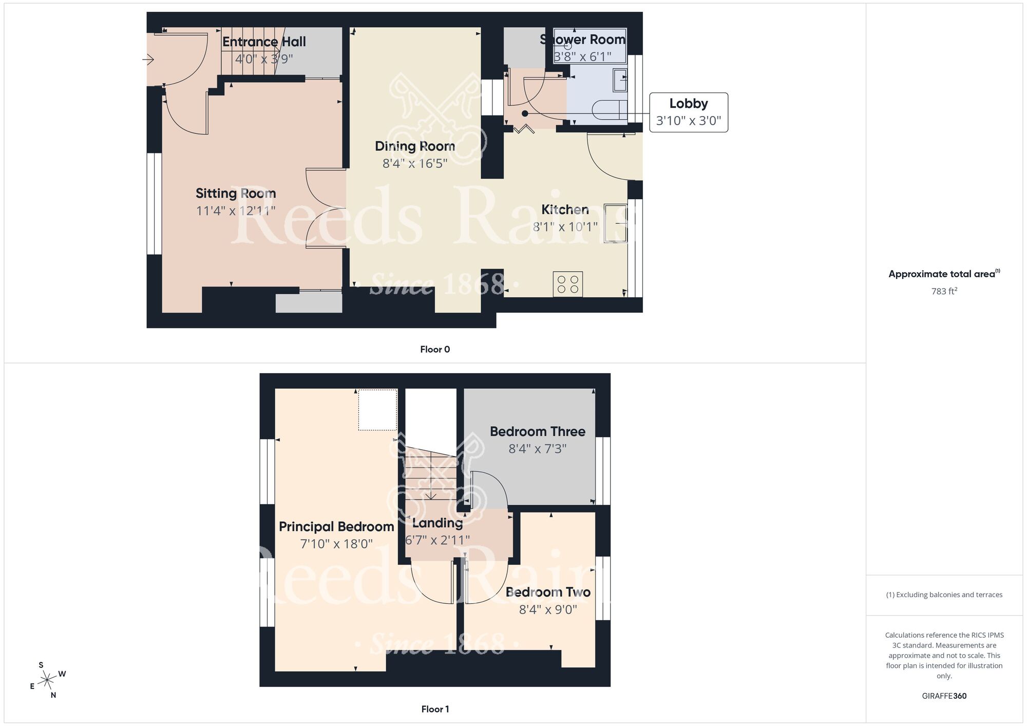 Floorplan of 3 bedroom Mid Terrace House for sale, Lilac Avenue, Garden Village, East Yorkshire, HU8