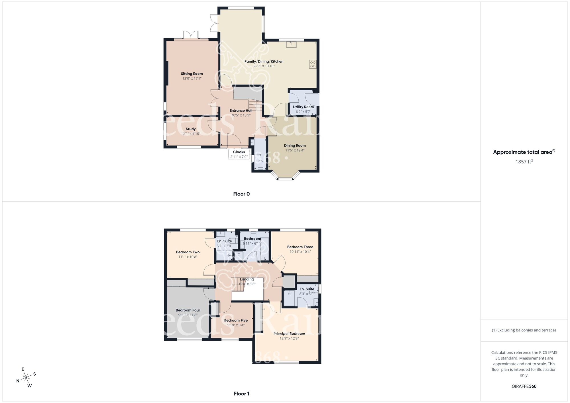 Floorplan of 5 bedroom Detached House for sale, The Pines, Kingswood, East Riding of Yorkshire, HU7