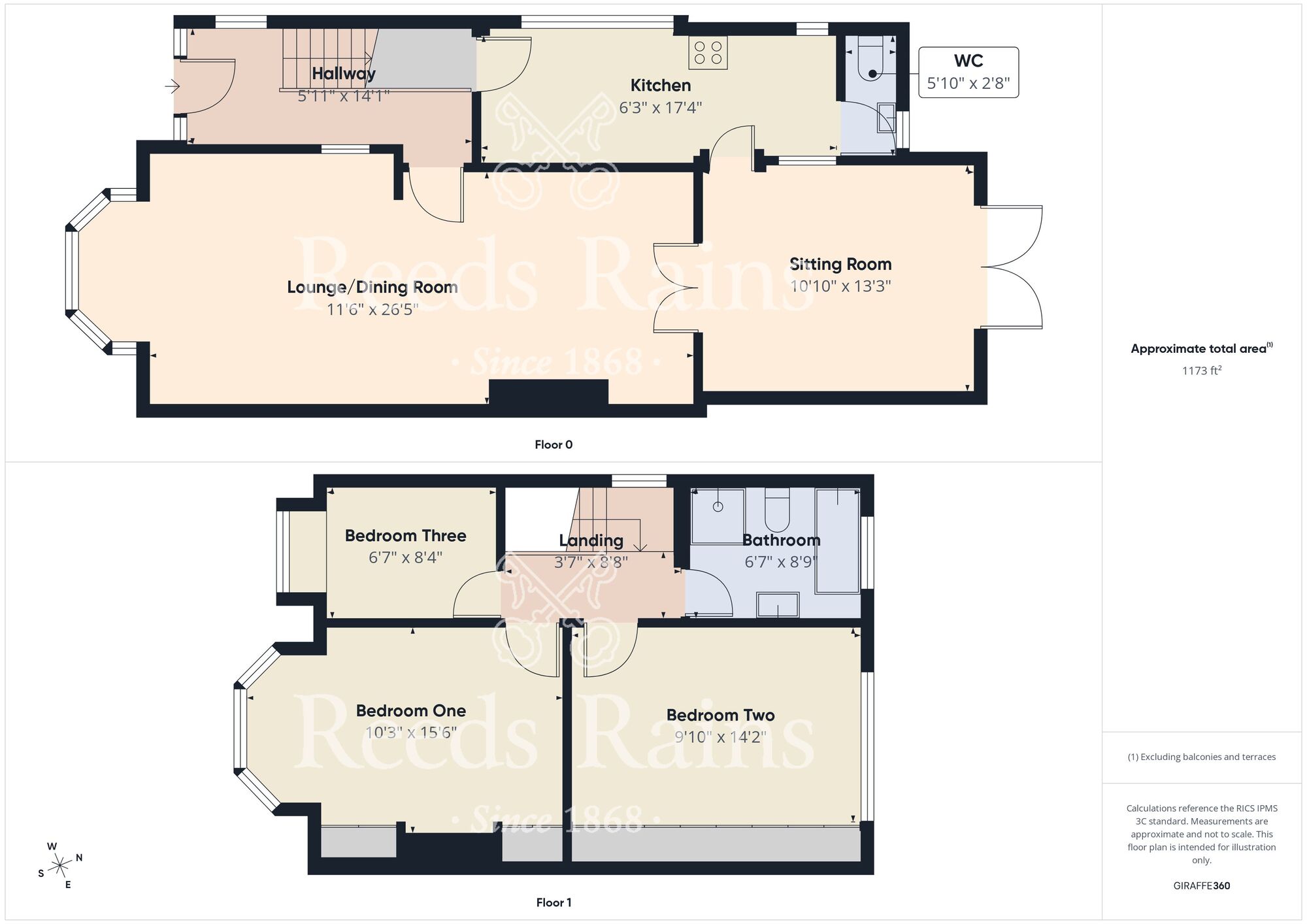 Floorplan of 3 bedroom Semi Detached House for sale, Cavendish Road, Hull, East Riding of Yorkshire, HU8