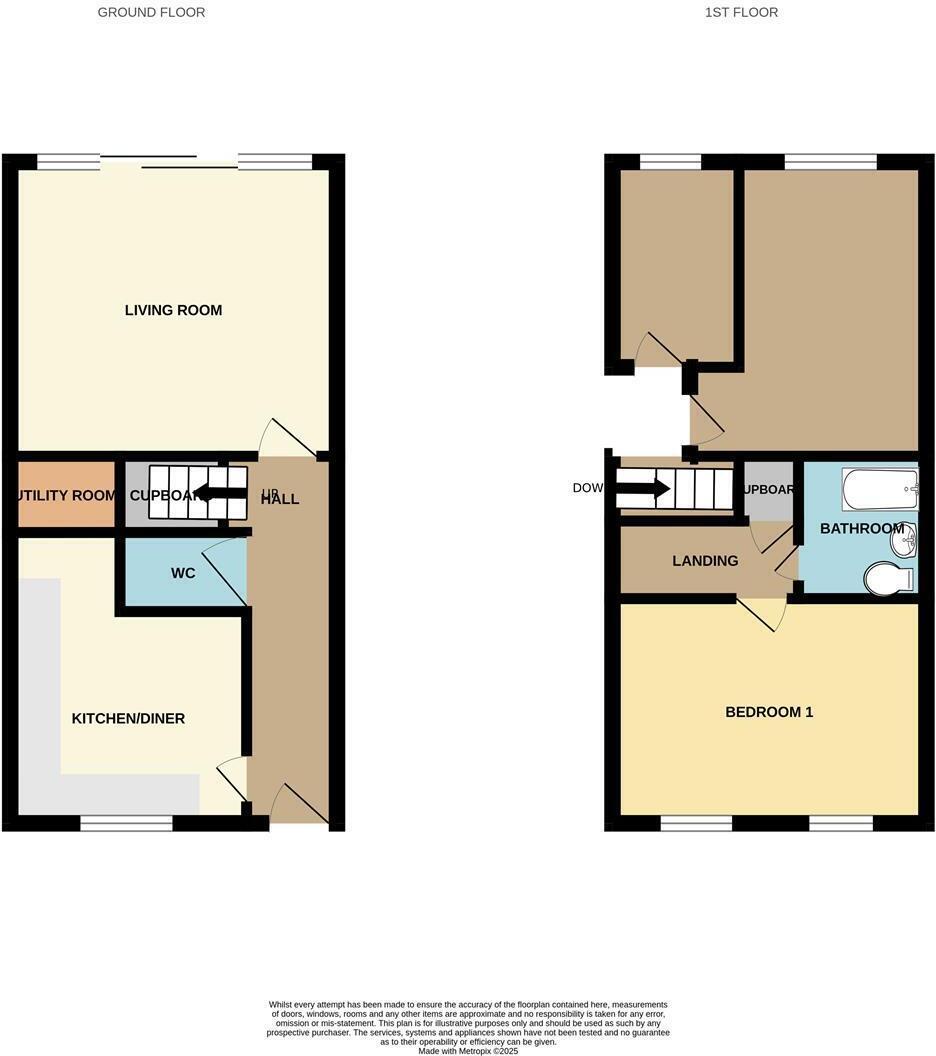 Floorplan of 3 bedroom Semi Detached House for sale, Rowton Drive, Skirlaugh, East Yorkshire, HU11