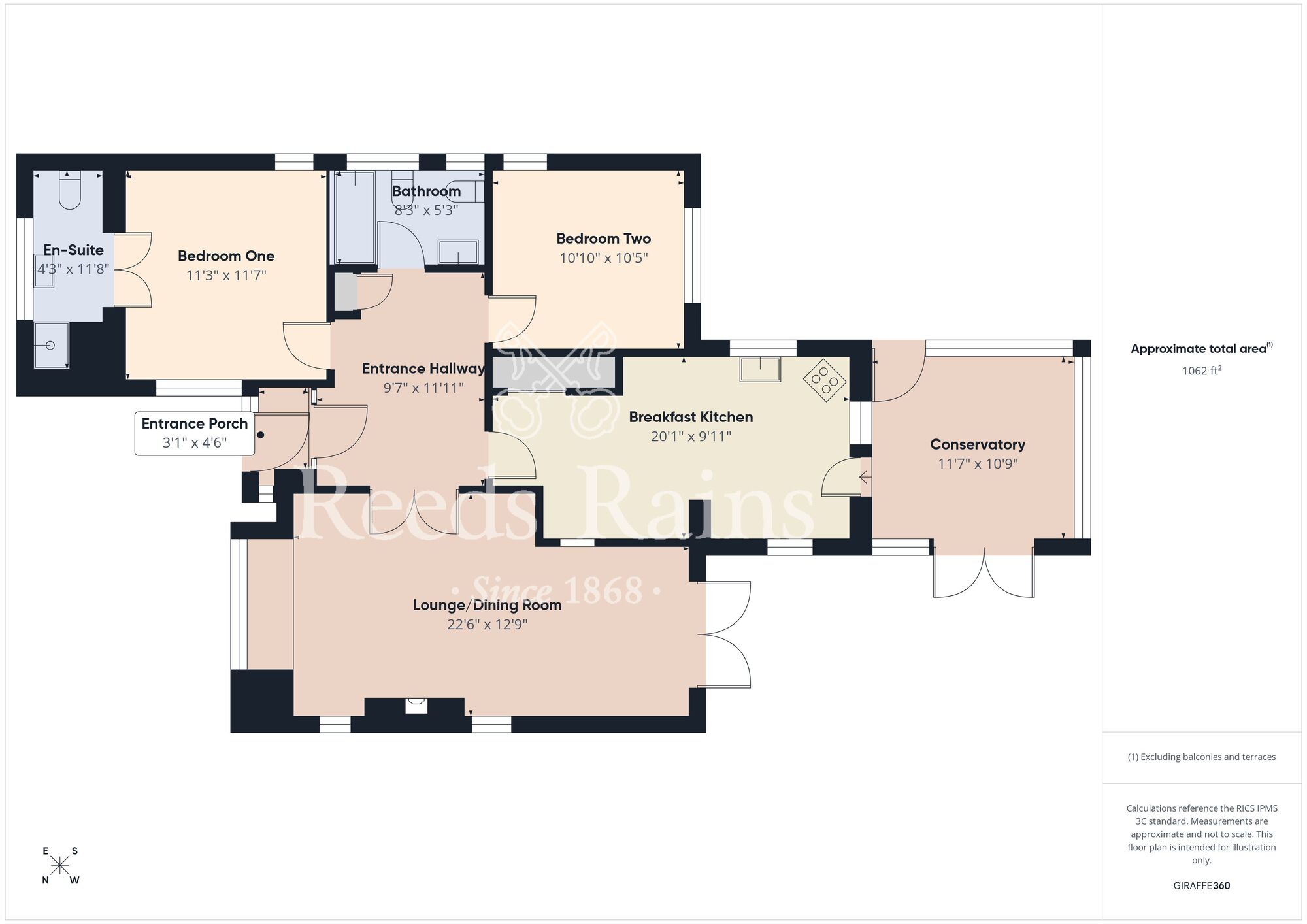 Floorplan of 2 bedroom Detached Bungalow for sale, Tweendykes Road, Sutton-on-Hull, East Riding of Yorkshire, HU7