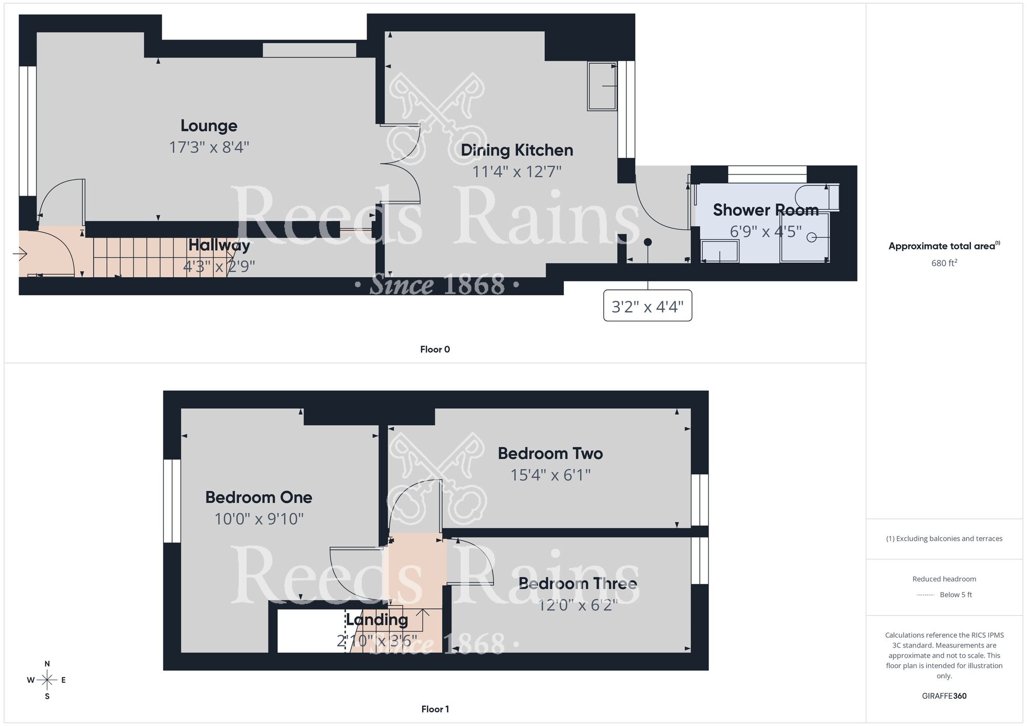 Floorplan of 3 bedroom End Terrace House for sale, Irenes Avenue, Lorraine Street, East Yorkshire, HU8