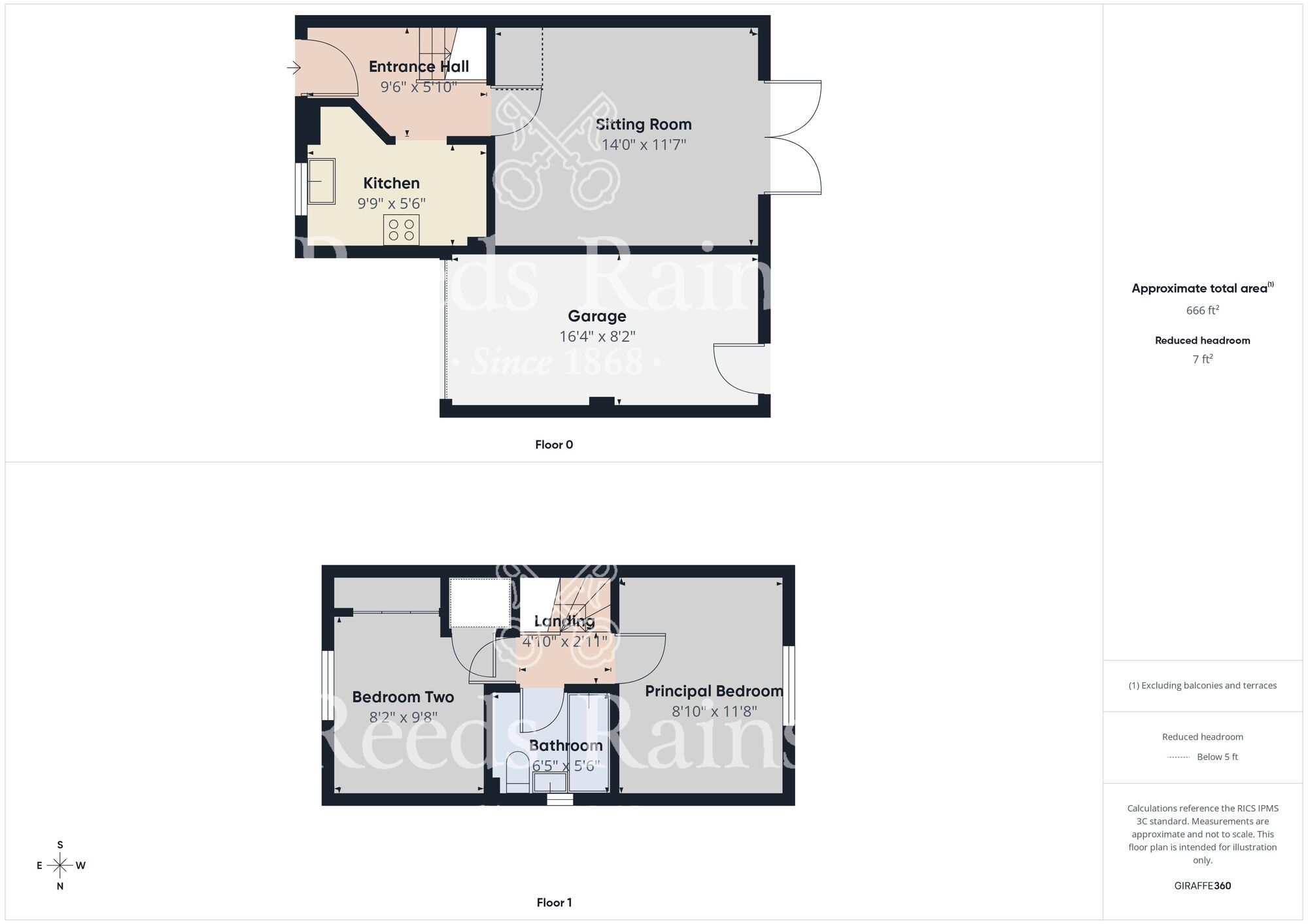 Floorplan of 2 bedroom Semi Detached House for sale, Charnwood Close, Kingswood, East Yorkshire, HU7