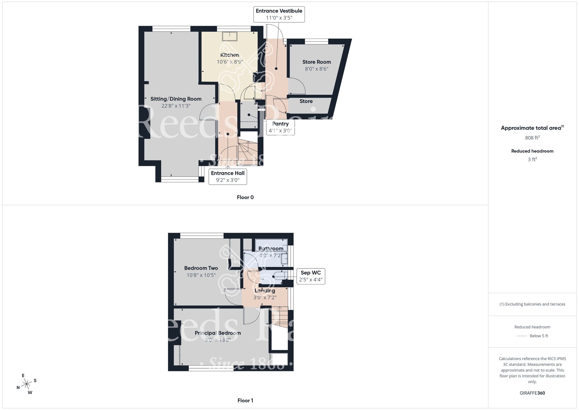 Floorplan of 2 bedroom Mid Terrace House for sale, Bilsdale Grove, Hull, East  Yorkshire, HU9