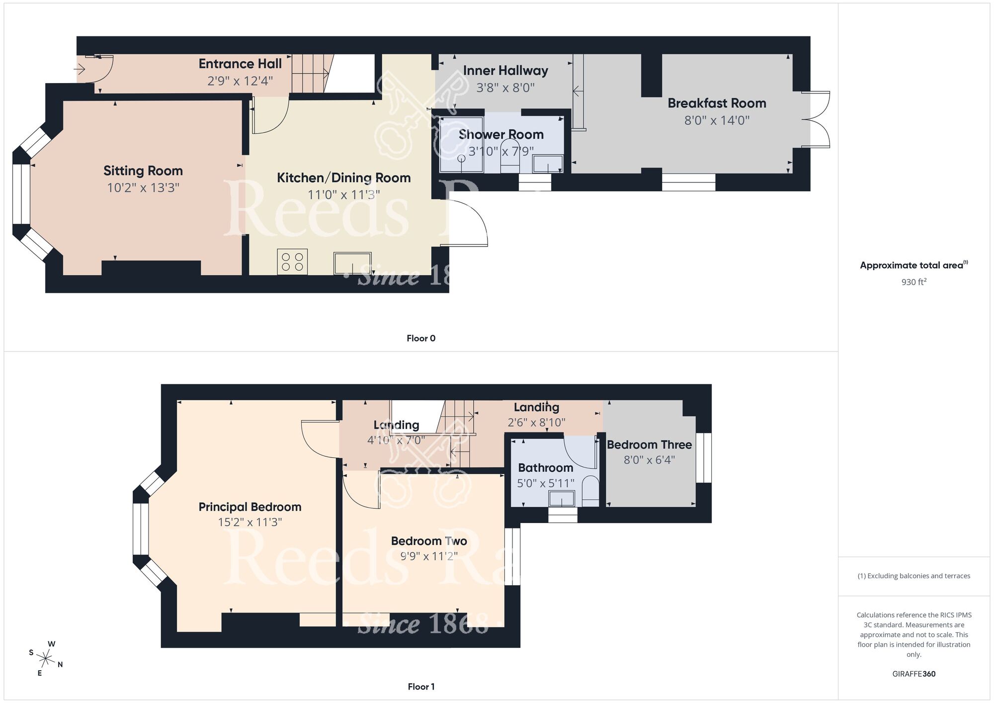 Floorplan of 3 bedroom Mid Terrace House for sale, Wordsworth Street, Hull, East Yorkshire, HU8
