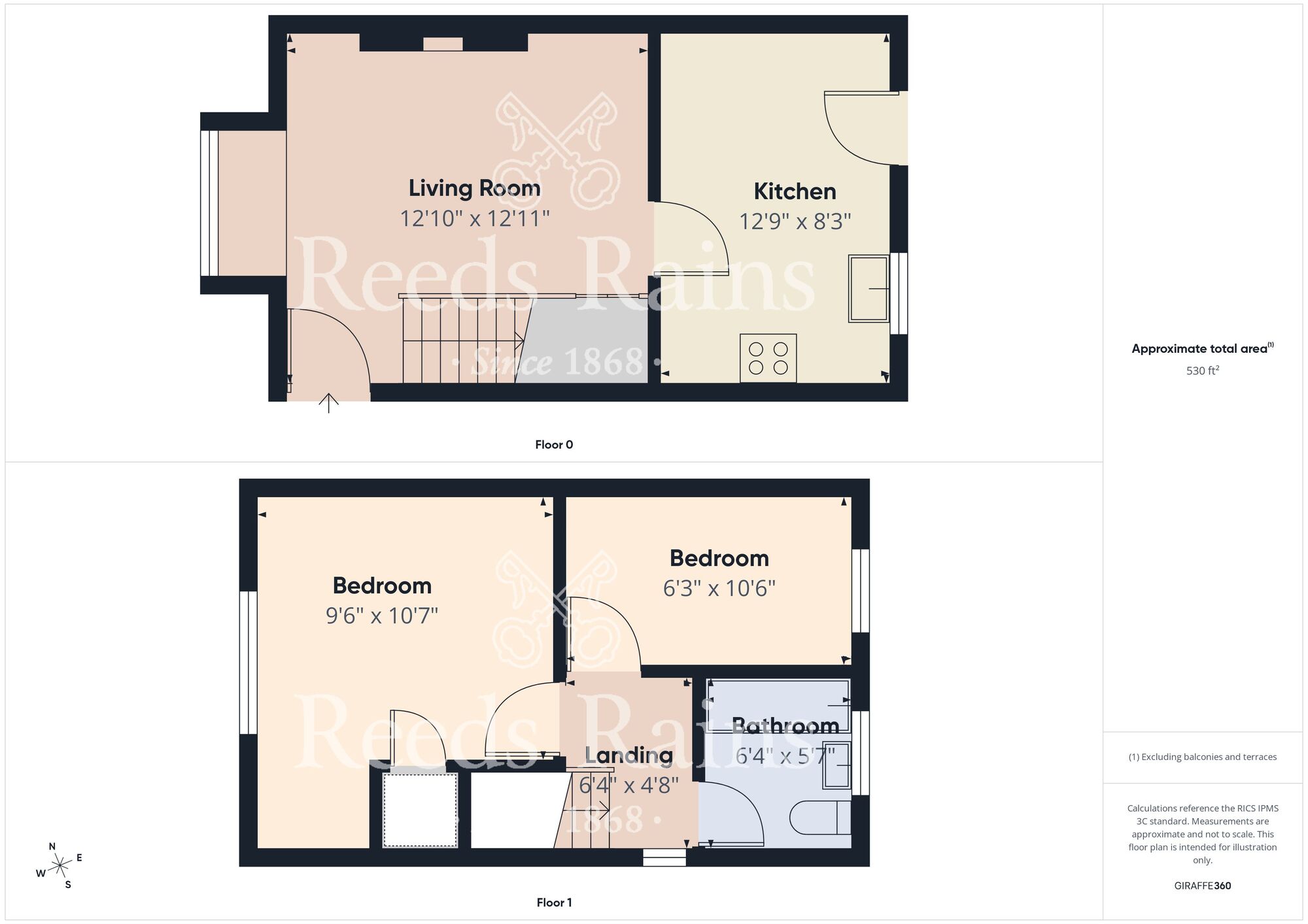 Floorplan of 2 bedroom Semi Detached House for sale, Suddaby Close, Hull, East Yorkshire, HU9