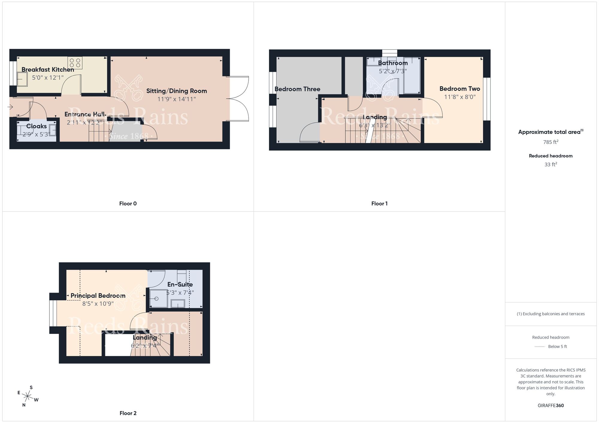Floorplan of 3 bedroom Semi Detached House for sale, Bishop Alcock Road, Hull, East Yorkshire, HU5