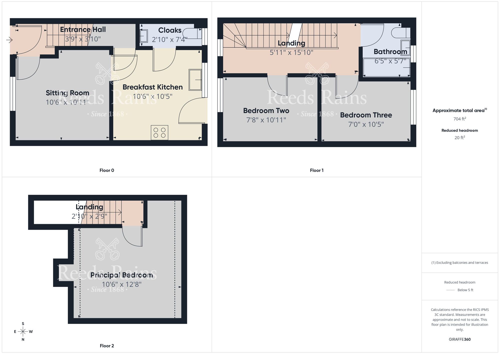 Floorplan of 3 bedroom End Terrace House for sale, Wormley Court, Hull, East Yorkshire, HU6