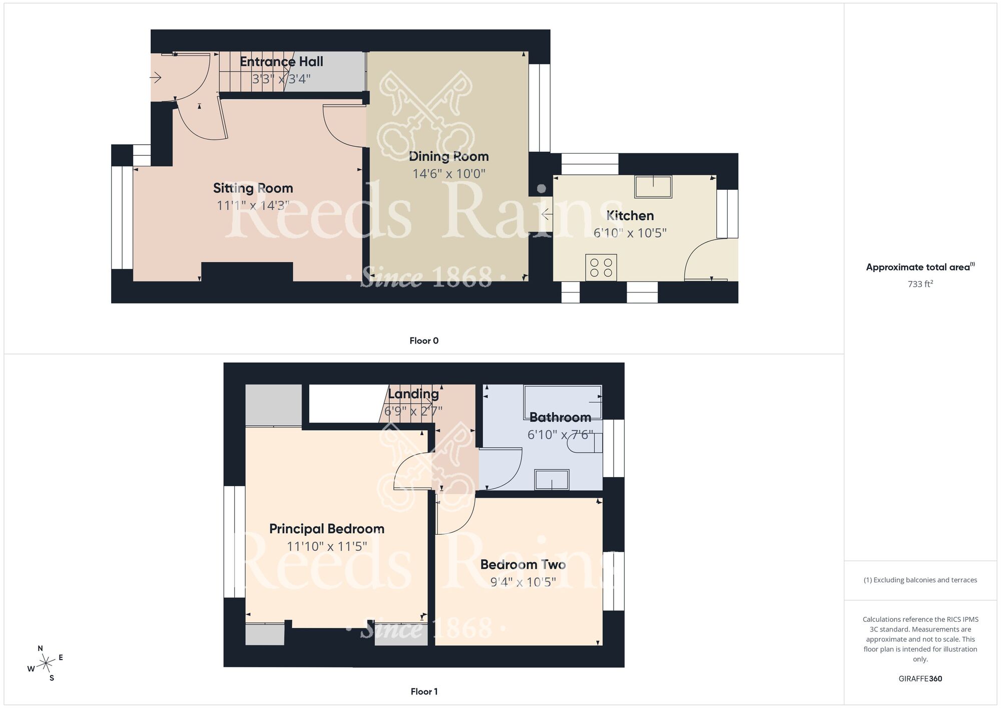 Floorplan of 2 bedroom Mid Terrace House for sale, Harewood Avenue, Hull, East Yorkshire, HU9