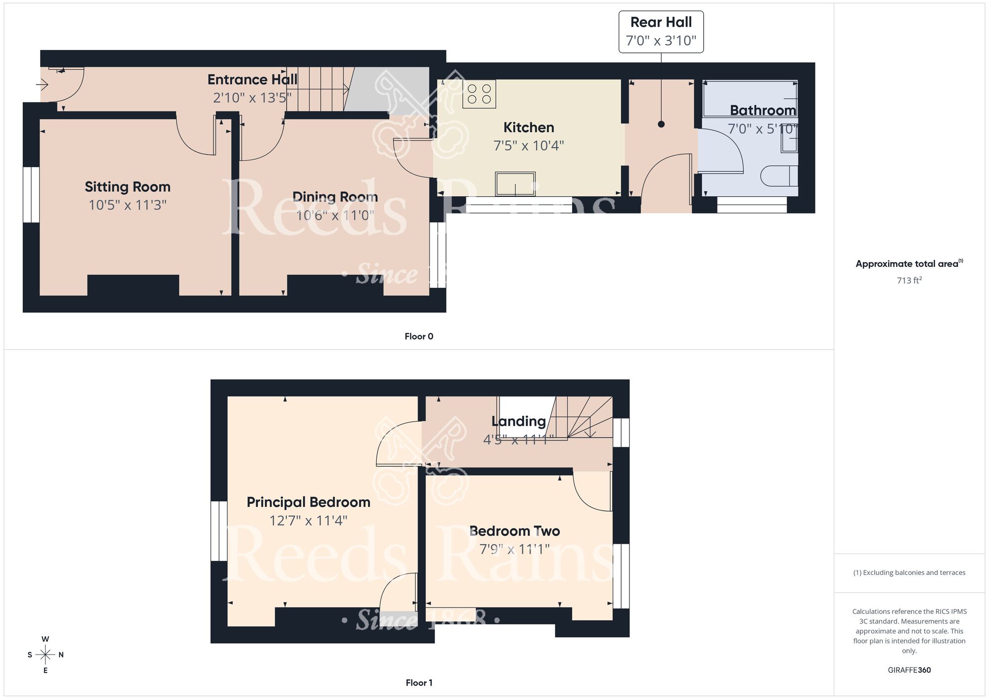 Floorplan of 2 bedroom End Terrace House for sale, Reynoldson Street, Hull, East Yorkshire, HU5