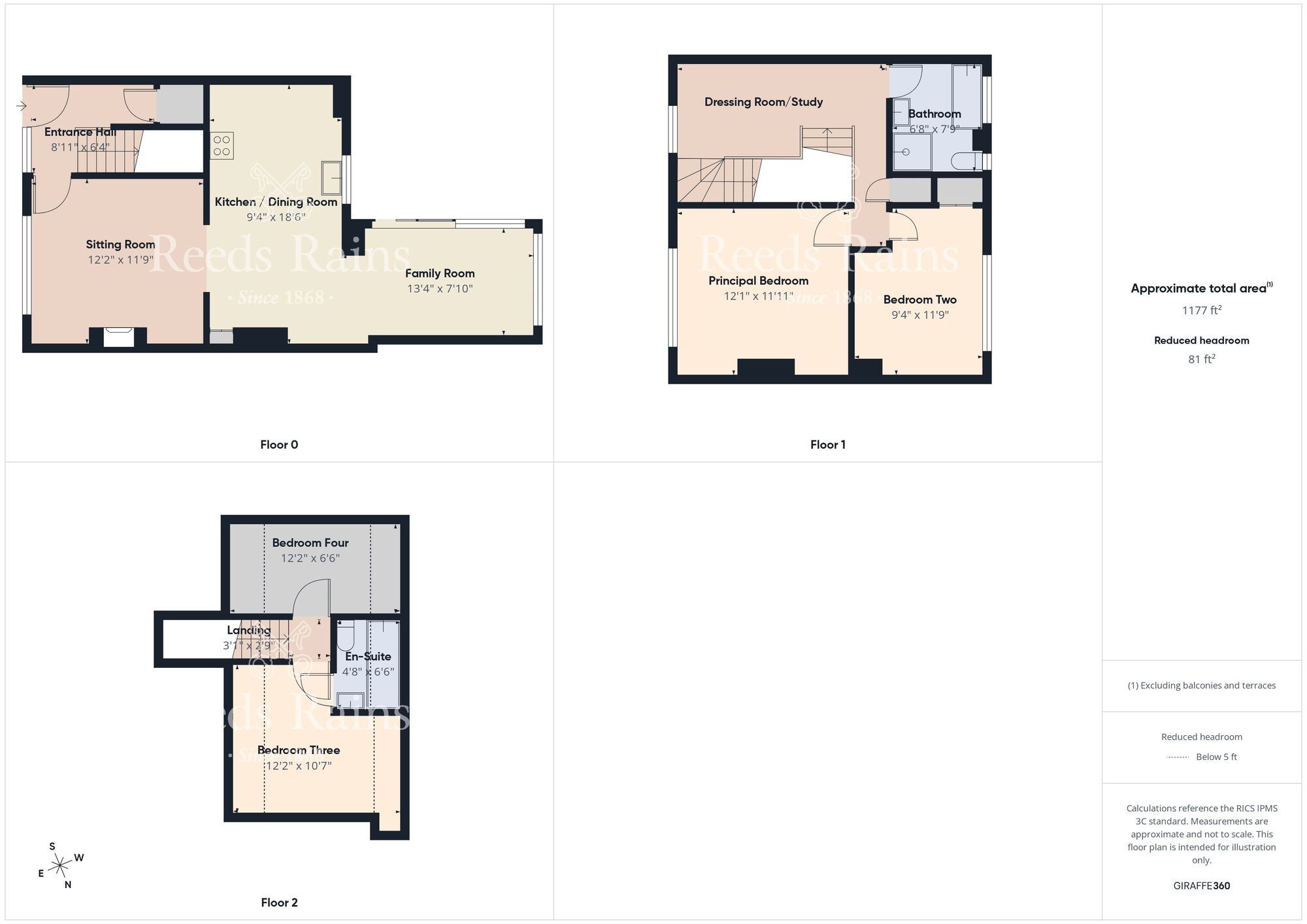 Floorplan of 4 bedroom Mid Terrace House for sale, Tison Garth, Anlaby, East Yorkshire, HU10