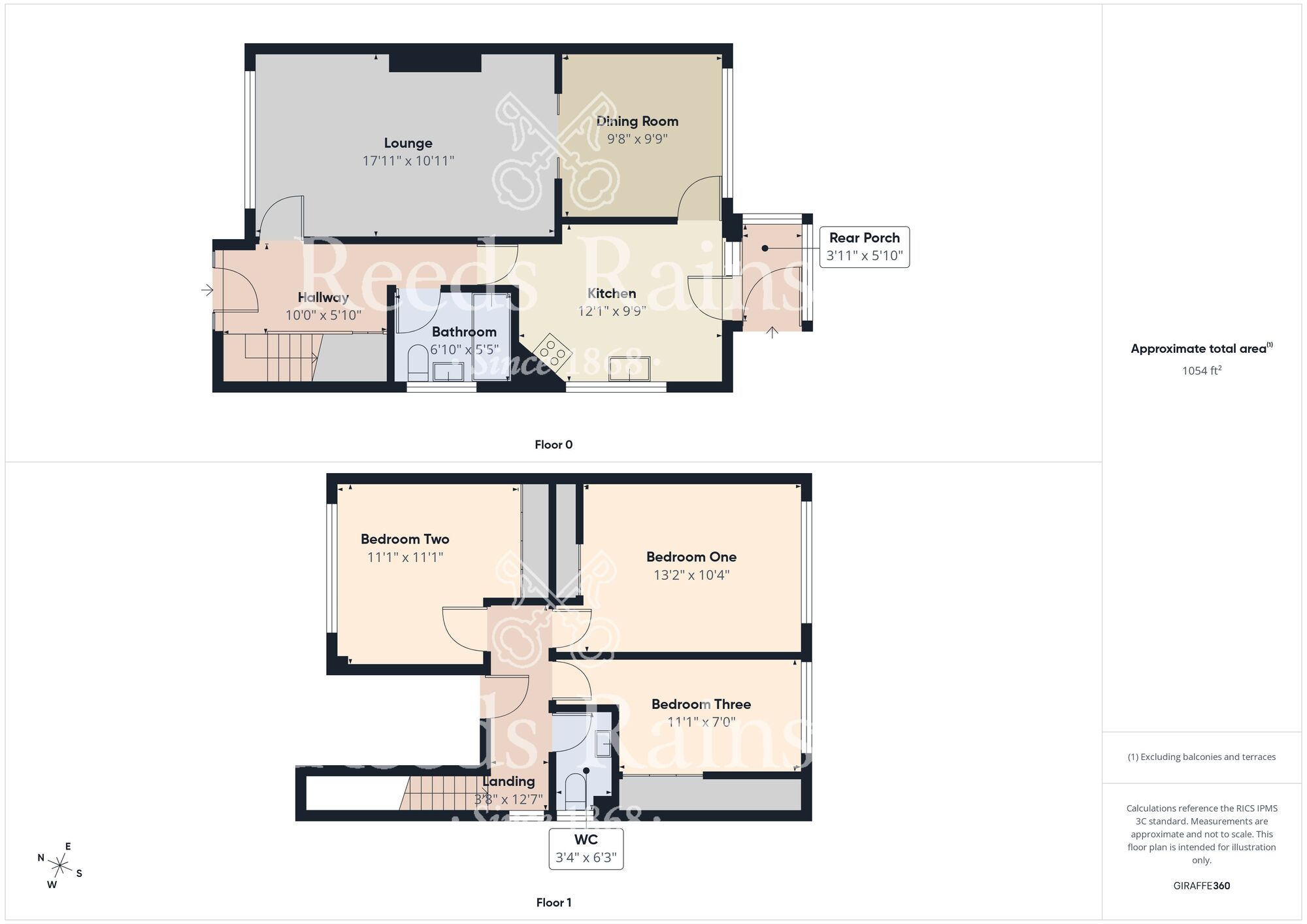Floorplan of 3 bedroom Semi Detached House for sale, Cotterdale, Hull, East Yorkshire, HU7