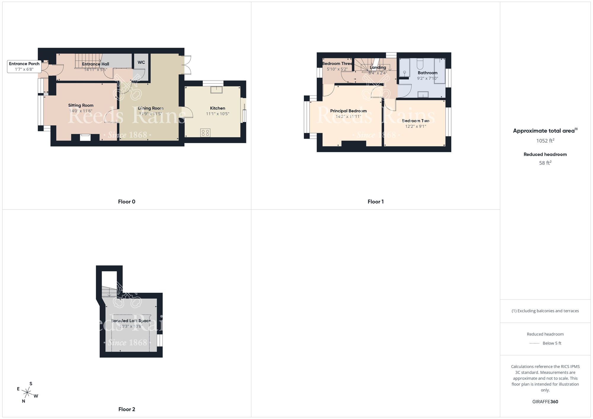 Floorplan of 3 bedroom Semi Detached House for sale, Monmouth Street, Hull, East Riding of Yorkshire, HU4