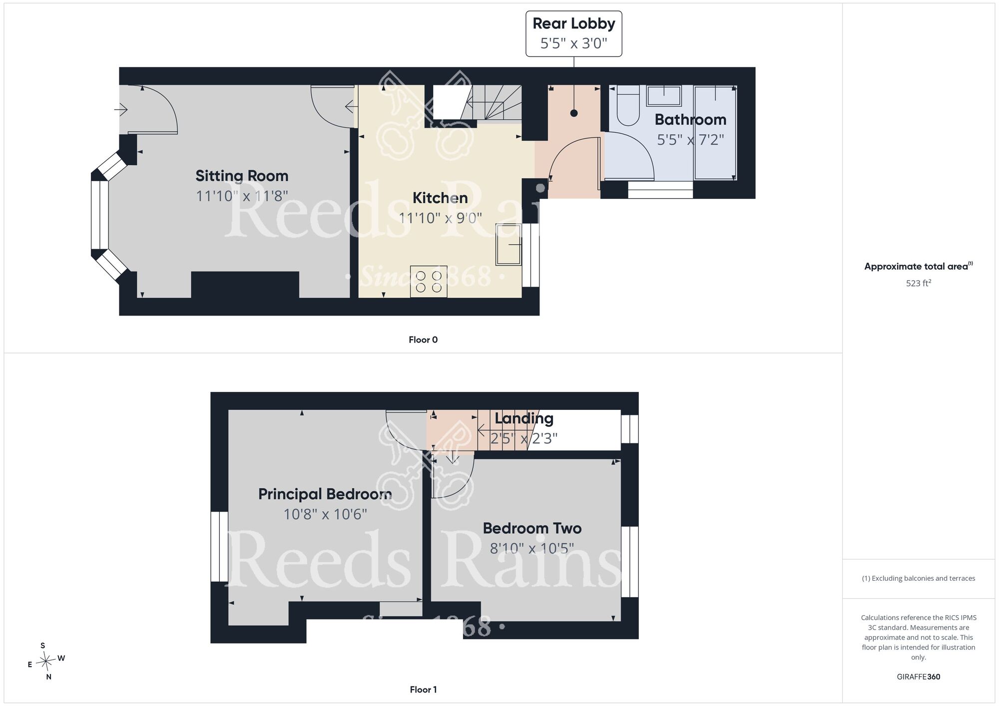 Floorplan of 2 bedroom Mid Terrace House for sale, Sunny Grove, Sharp Street, East Yorkshire, HU5