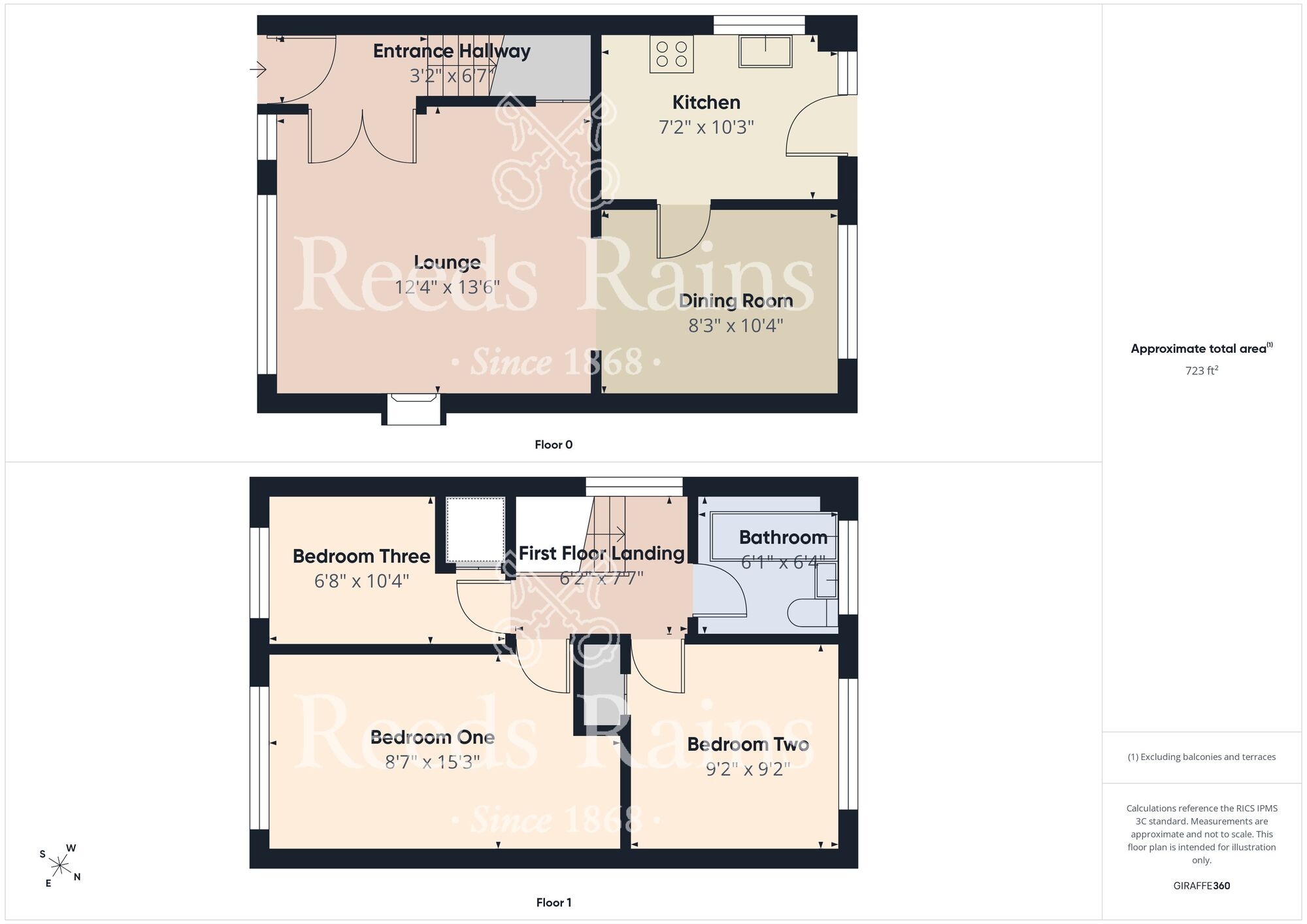 Floorplan of 3 bedroom Semi Detached House for sale, Burbage Avenue, Hull, East Yorkshire, HU8