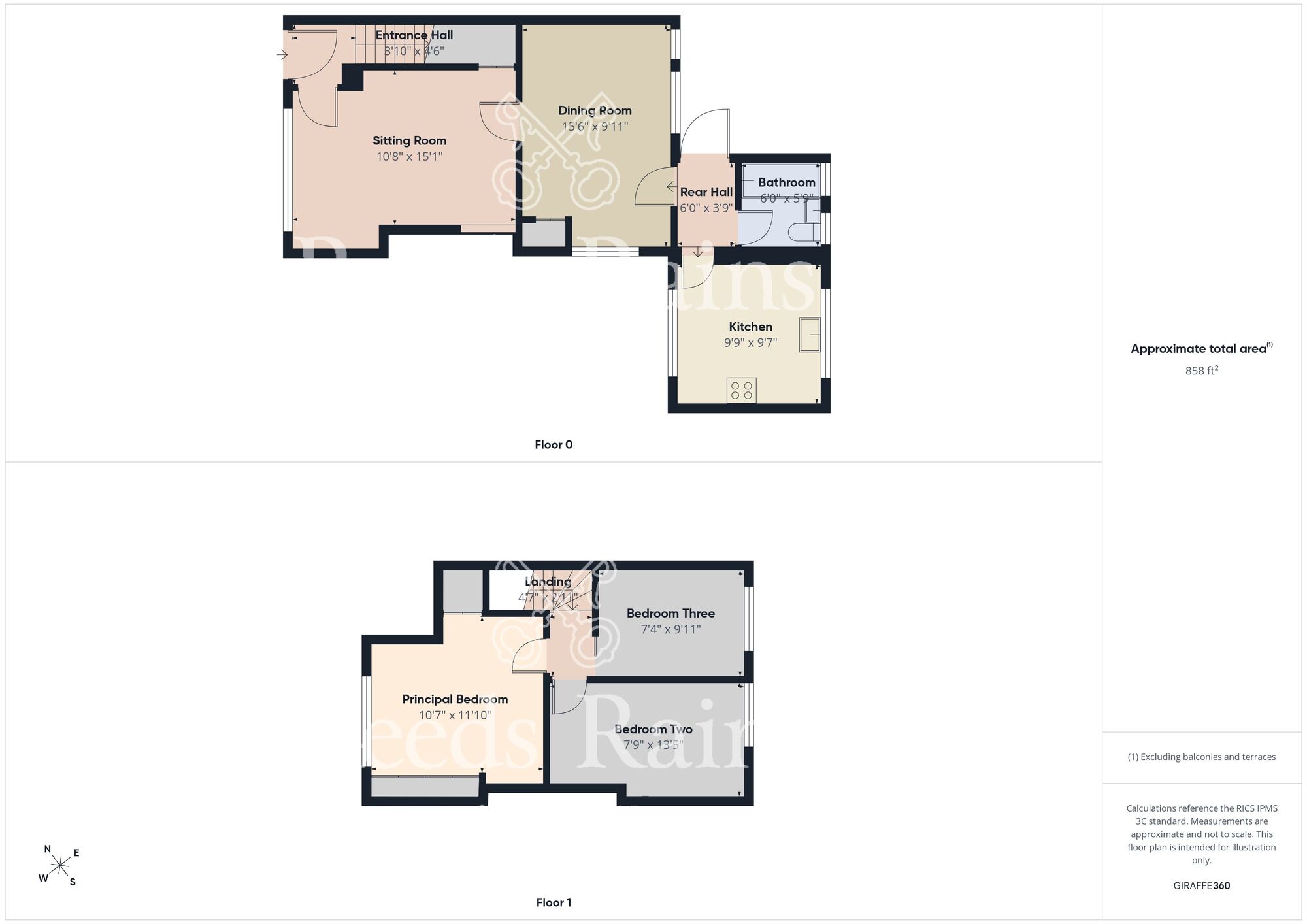Floorplan of 3 bedroom End Terrace House for sale, James Reckitt Avenue, Hull, East Yorkshire, HU8