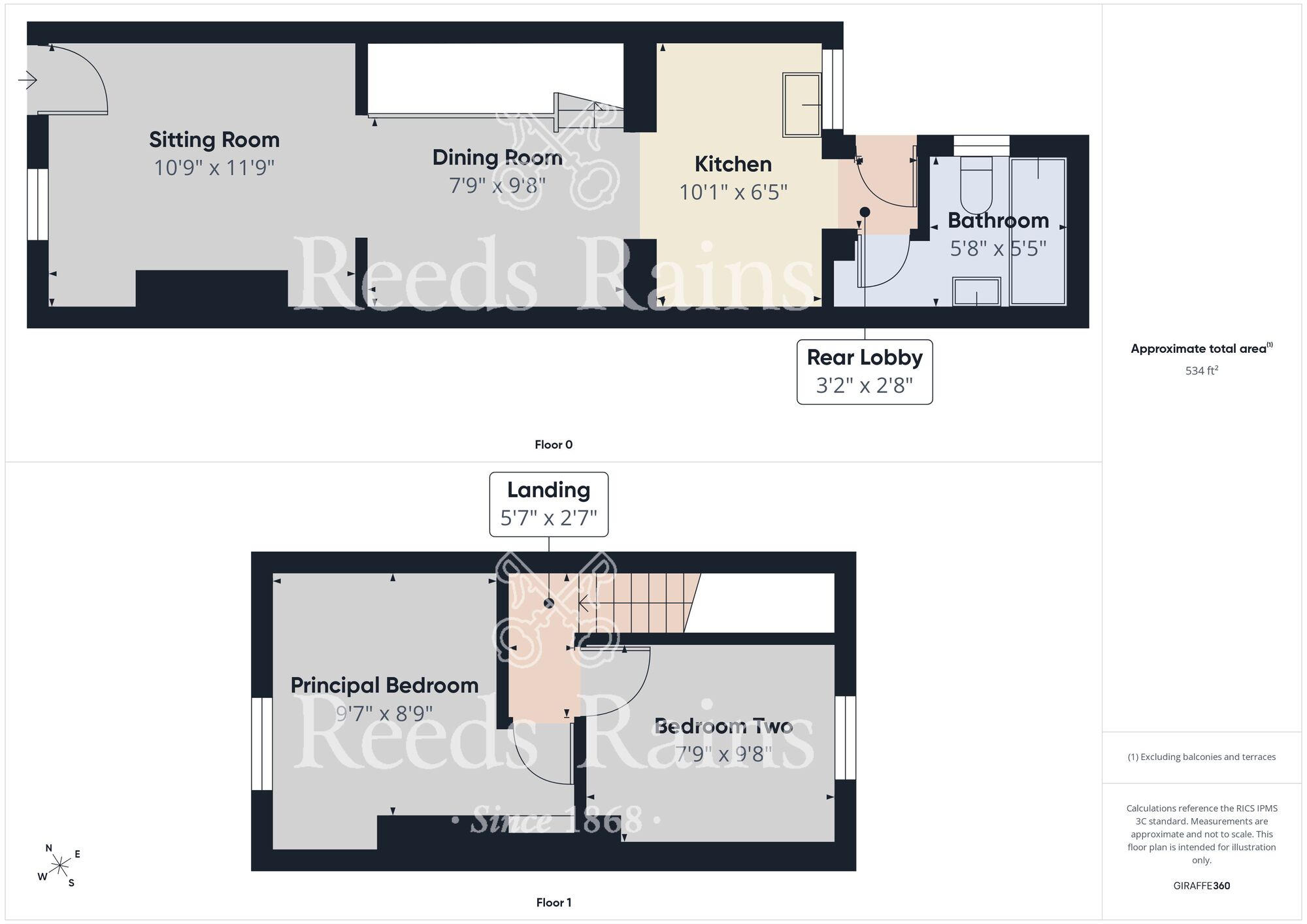 Floorplan of 2 bedroom End Terrace House for sale, Kirkstead Avenue, Kirkstead Street, East Yorkshire, HU8