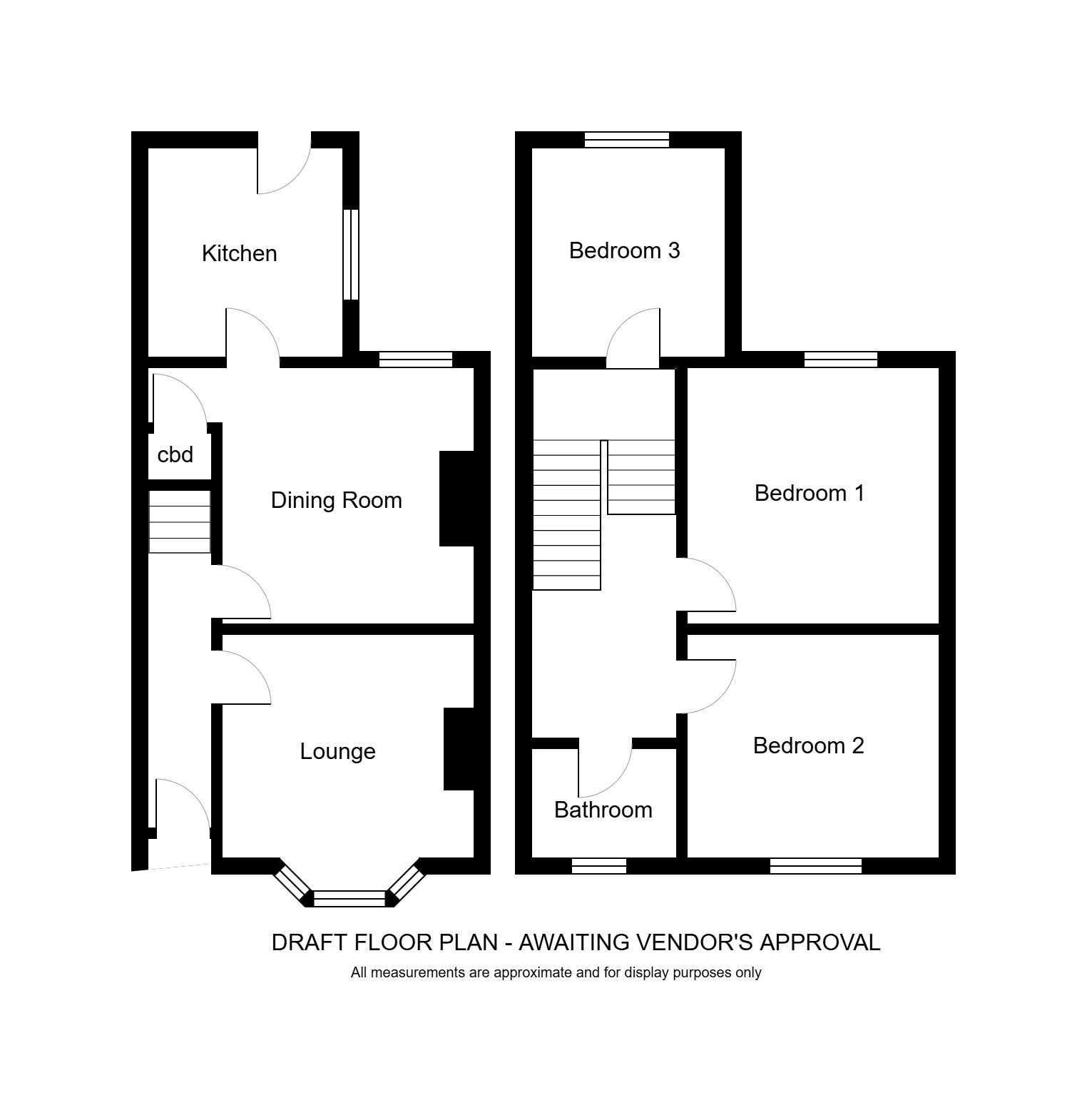 Floorplan of 3 bedroom Mid Terrace House for sale, Brooklyn Avenue, Brooklyn Street, East Yorkshire, HU5
