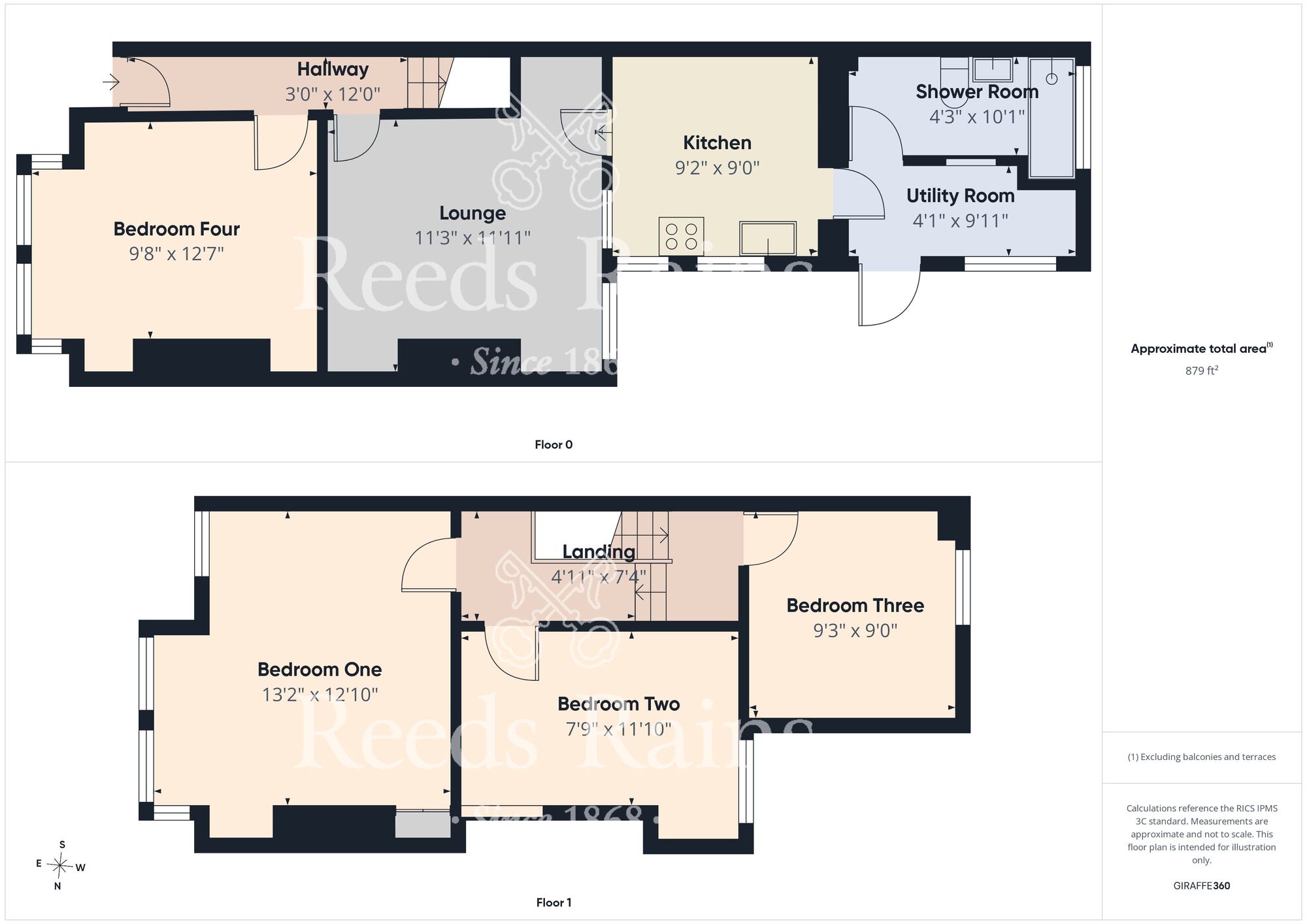 Floorplan of 4 bedroom Mid Terrace House for sale, Hardy Street, Hull, East Yorkshire, HU5