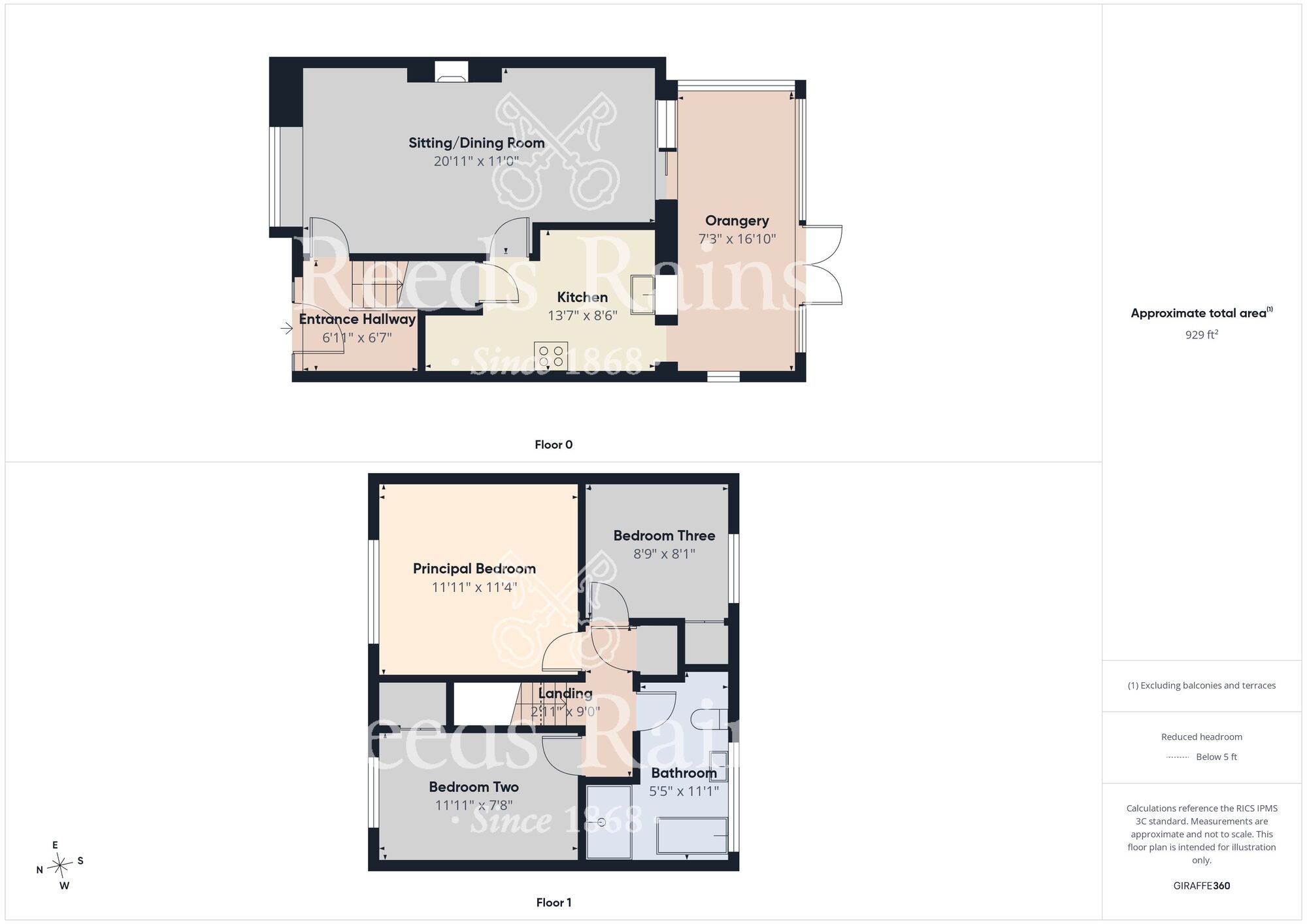 Floorplan of 3 bedroom Mid Terrace House for sale, Plym Grove, Hull, East Yorkshire, HU8