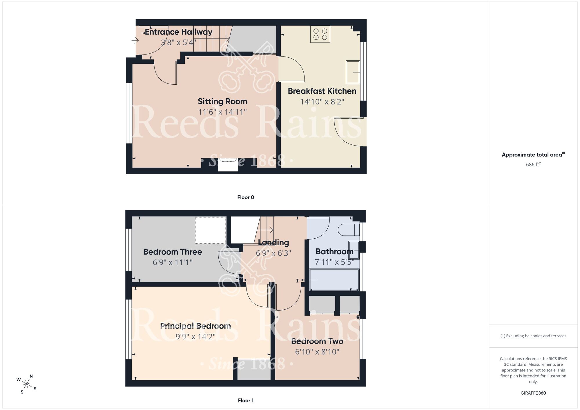 Floorplan of 3 bedroom Mid Terrace House for sale, Annandale Road, Hull, East Riding of Yorkshire, HU9