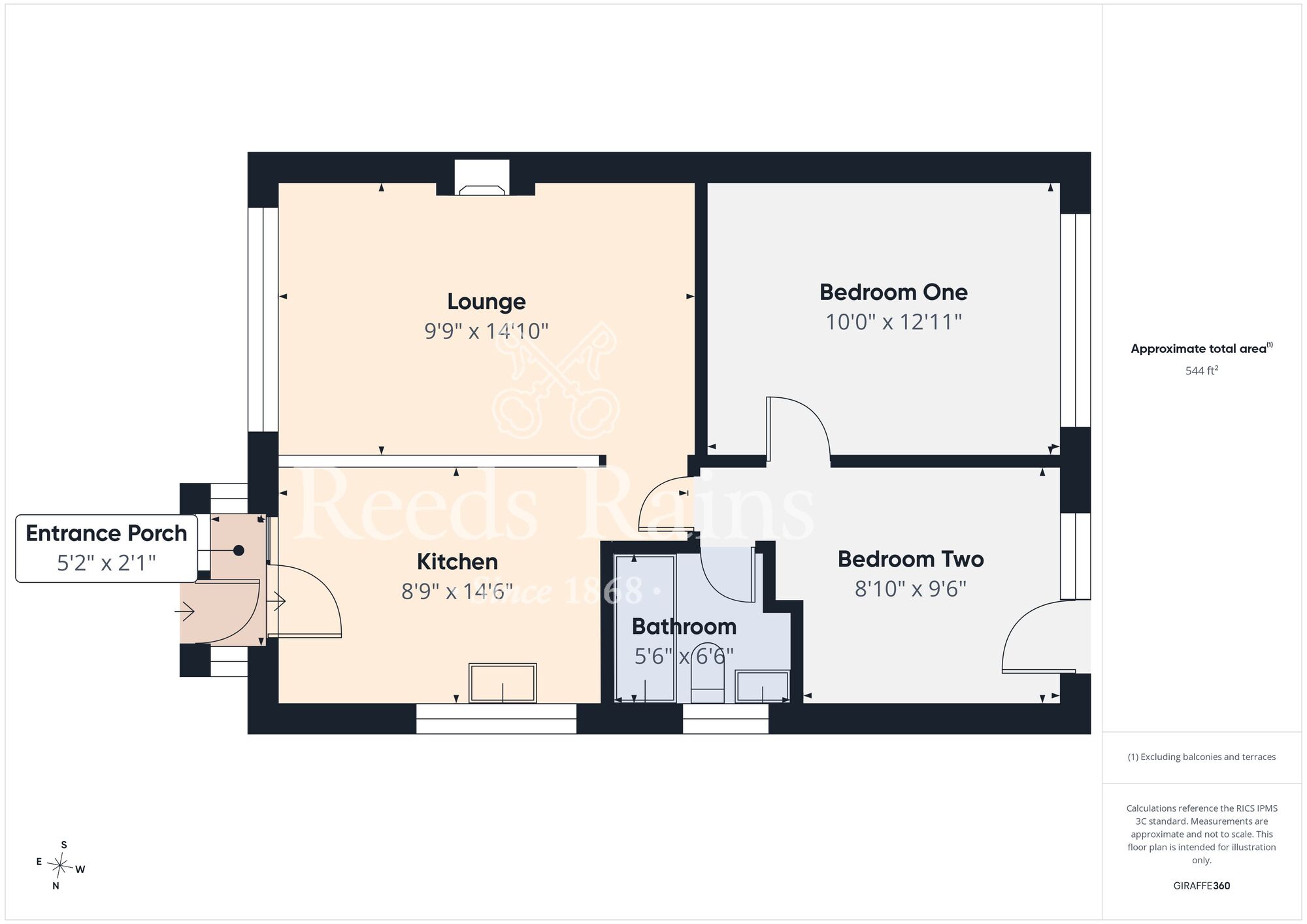 Floorplan of 2 bedroom Semi Detached Bungalow for sale, Wensleydale, Hull, East Riding of Yorkshire, HU7