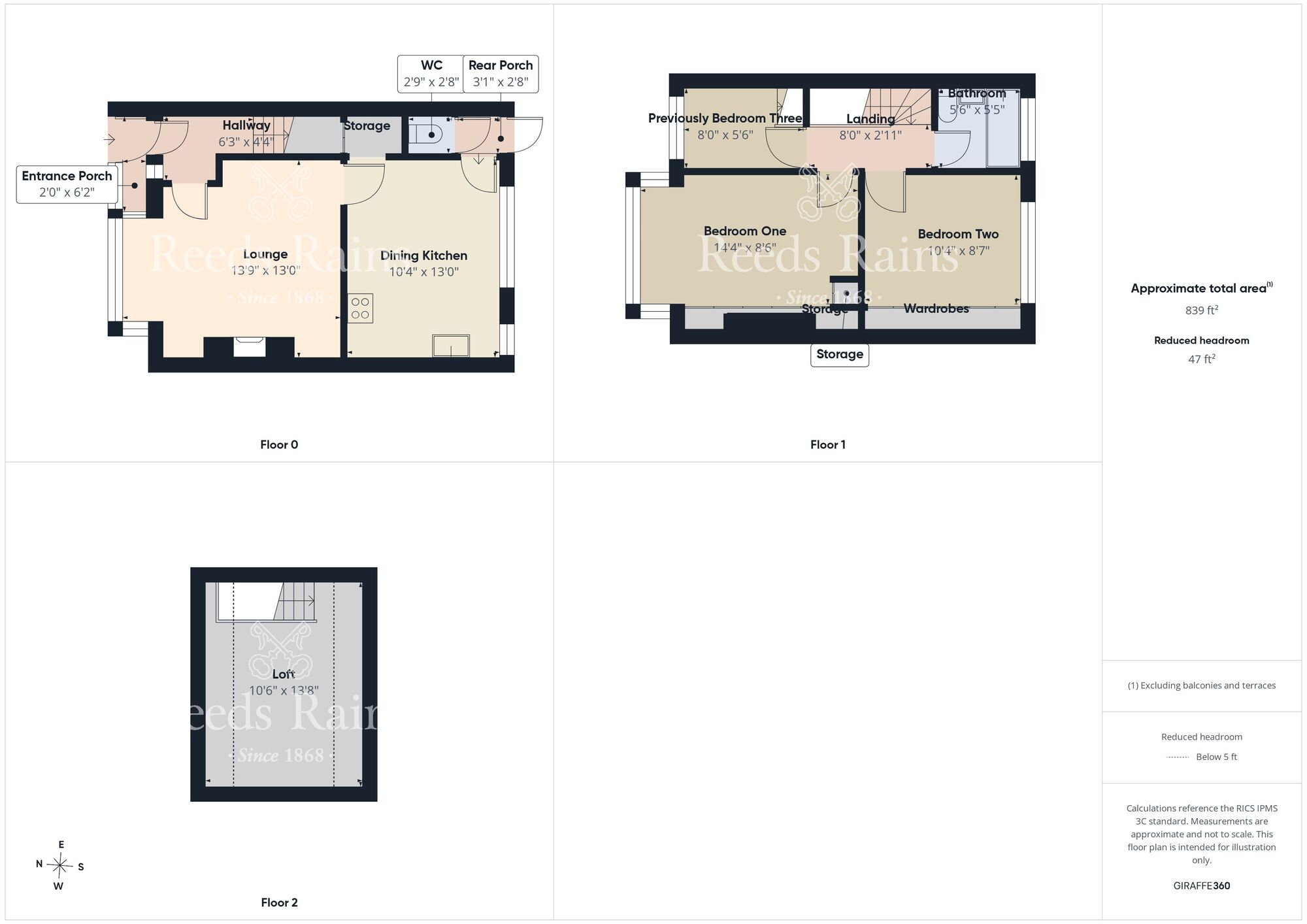 Floorplan of 2 bedroom Mid Terrace House for sale, Endike Lane, Hull, East Yorkshire, HU6