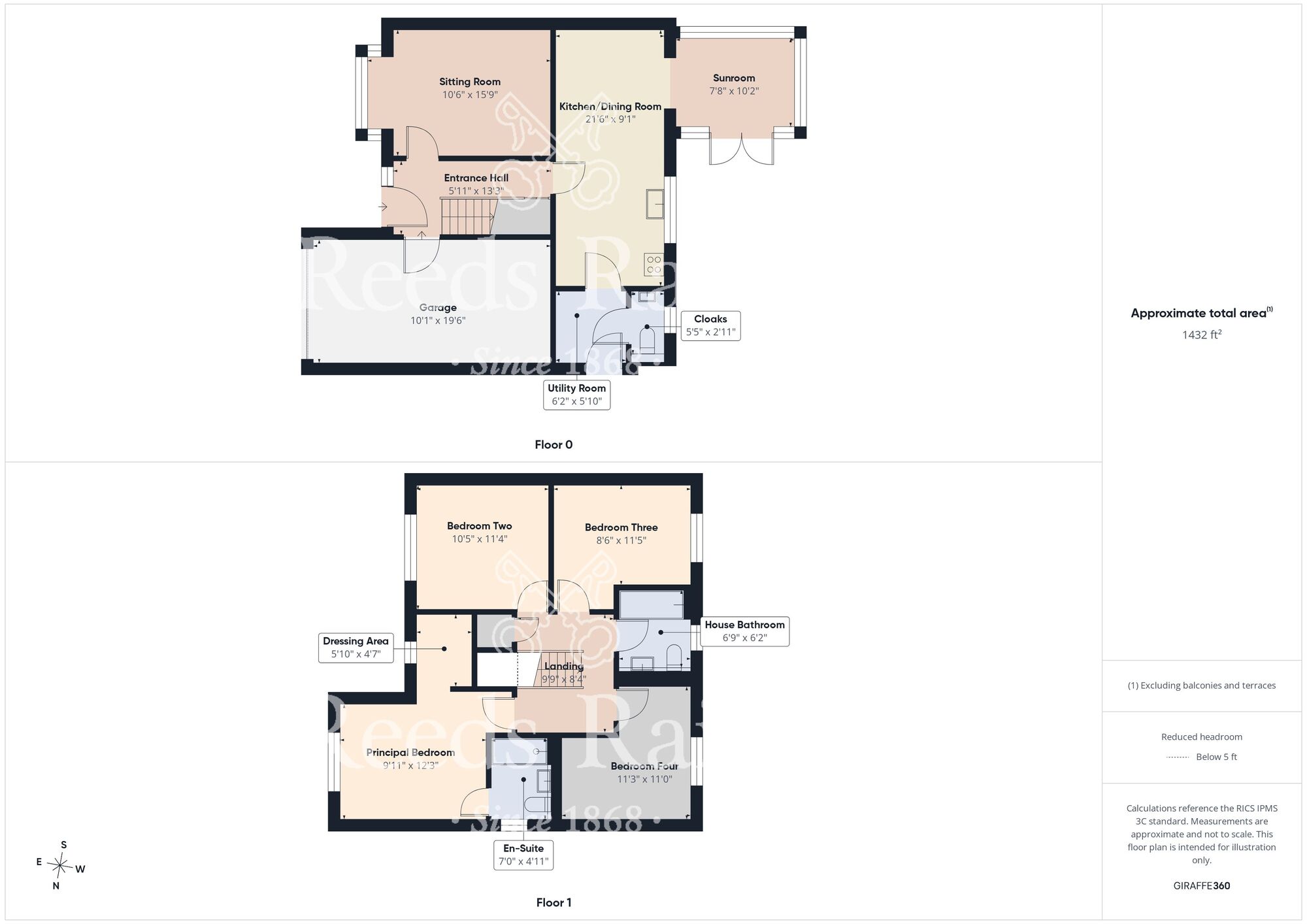 Floorplan of 4 bedroom Detached House for sale, Milner Avenue, Preston, East Yorkshire, HU12