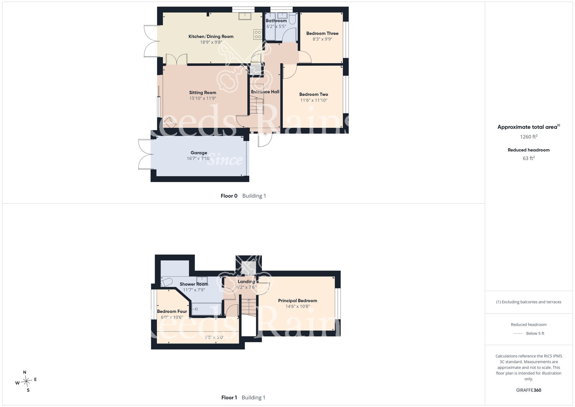 Floorplan of 4 bedroom Detached Bungalow for sale, Eastfield Road, Keyingham, East Yorkshire, HU12