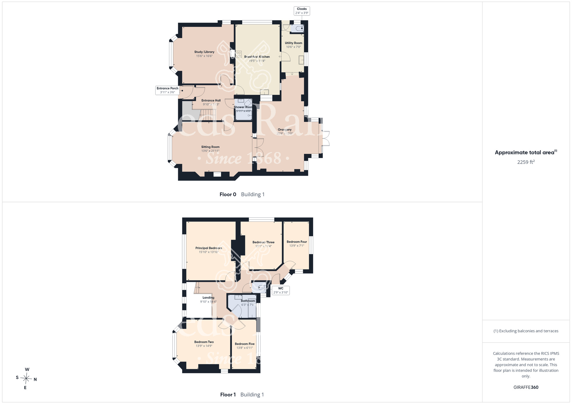 Floorplan of 5 bedroom Detached House for sale, Marlborough Avenue, Hessle, East Yorkshire, HU13