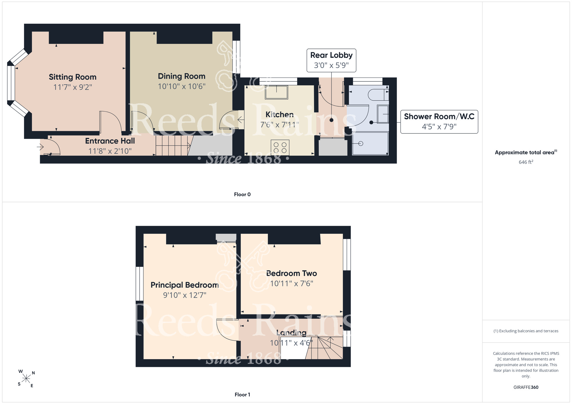 Floorplan of 2 bedroom End Terrace House for sale, Severn Street, Hull, East Riding of Yorkshire, HU8