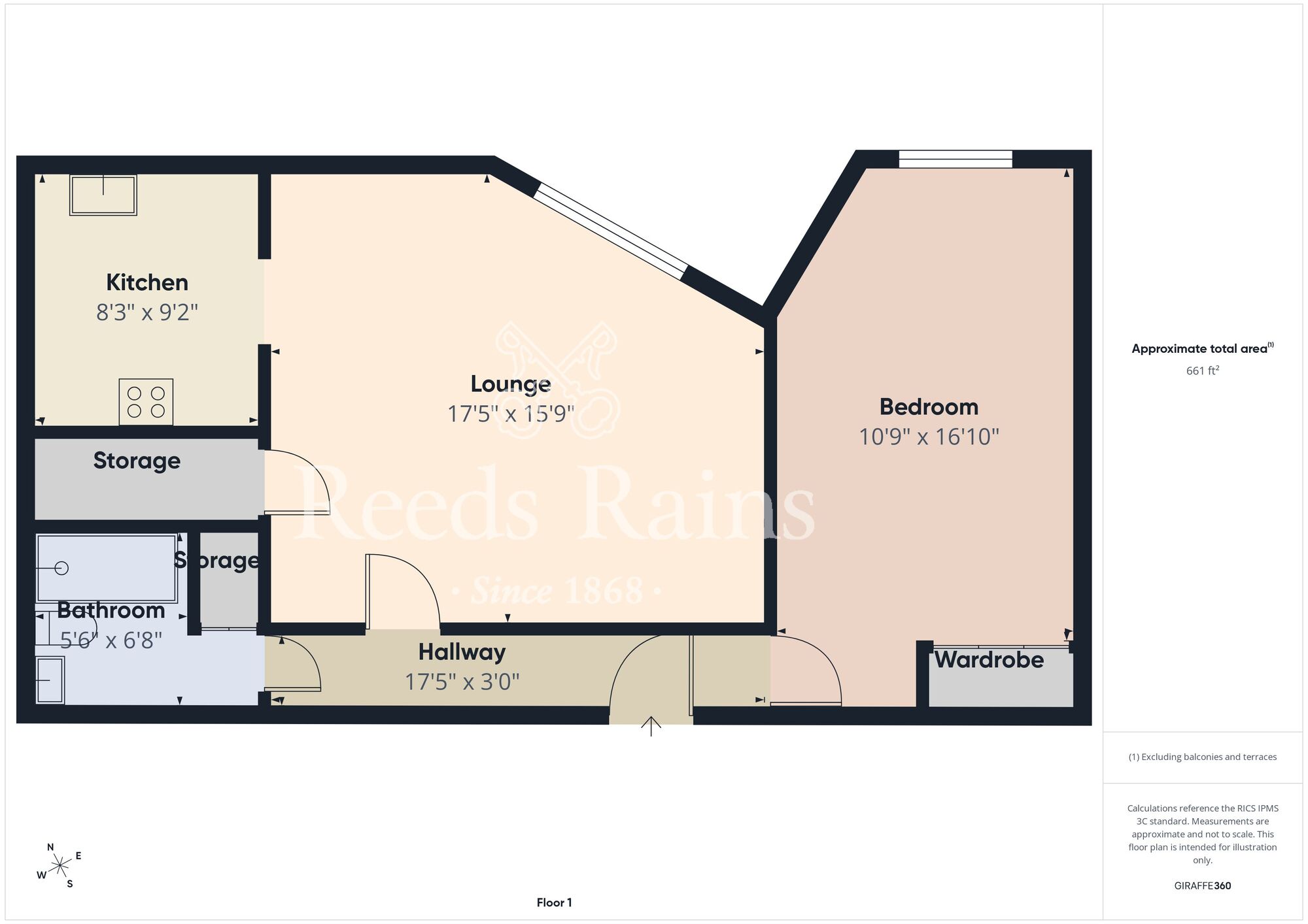 Floorplan of 1 bedroom Flat for sale, Pryme Street, Anlaby, East Riding, HU10