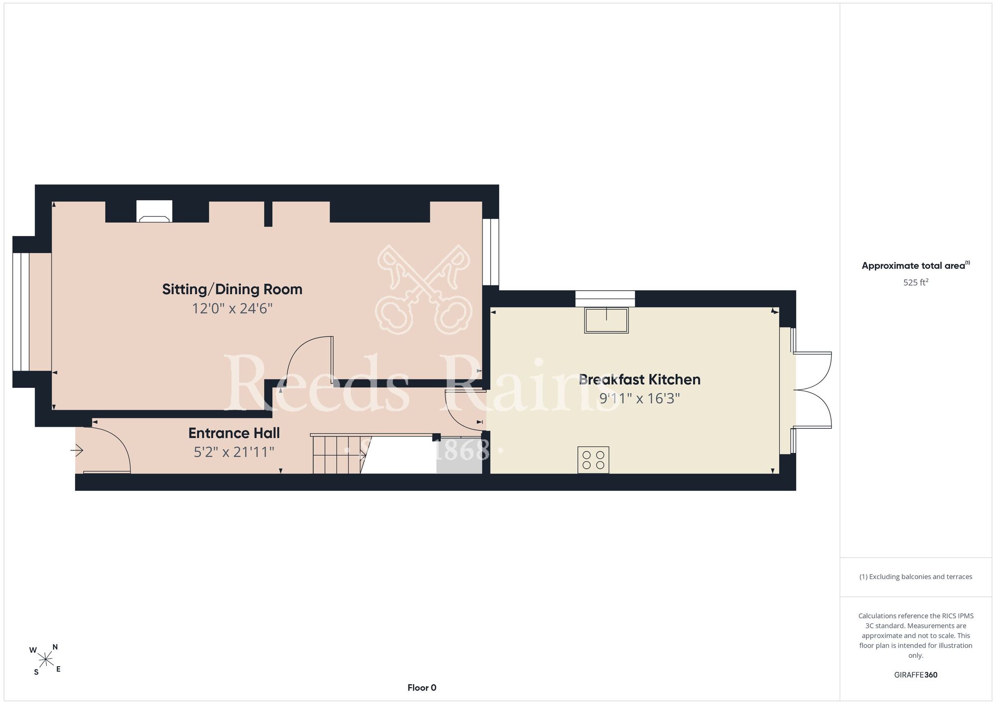 Floorplan of 3 bedroom Mid Terrace House for sale, Westminster Avenue, Hull, East Riding of Yorkshire, HU8